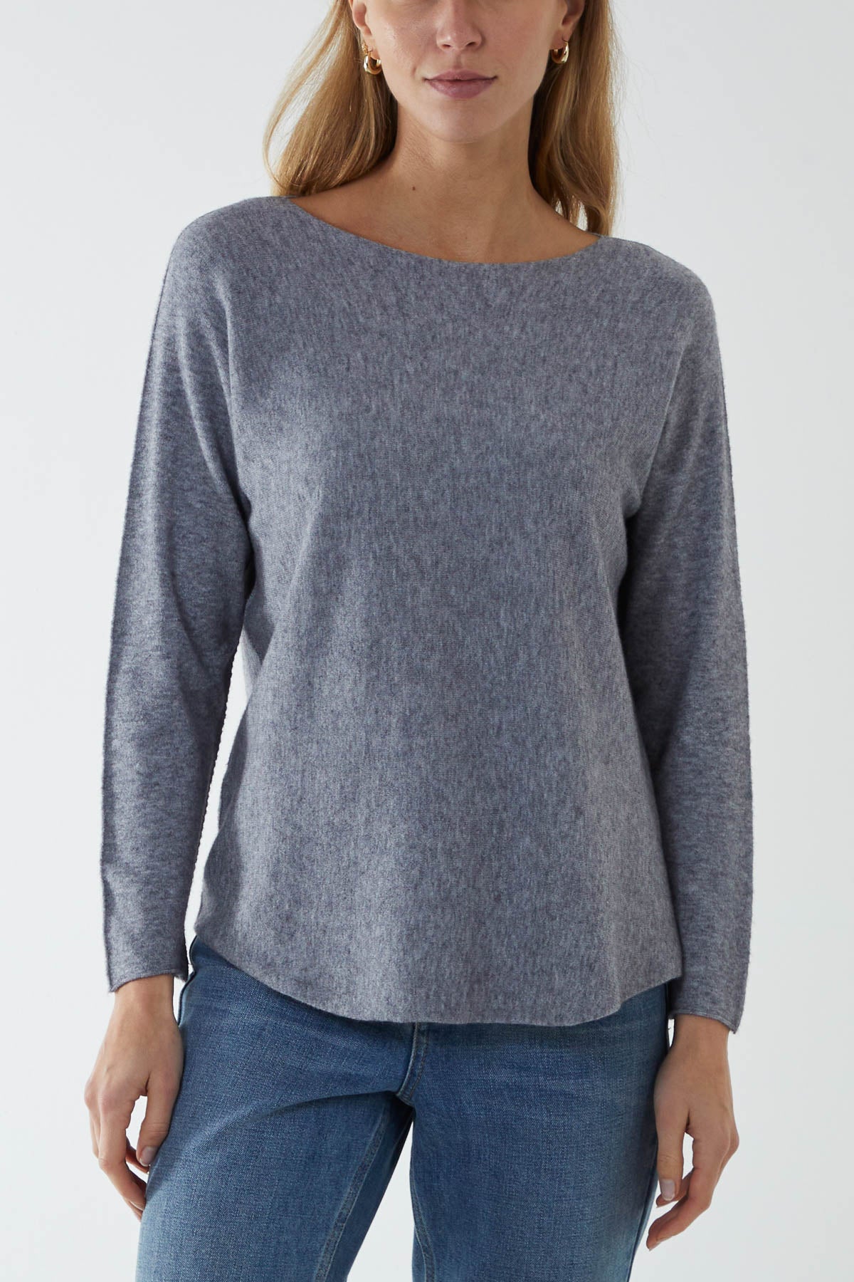 Round Neck Fine Knit Jumper