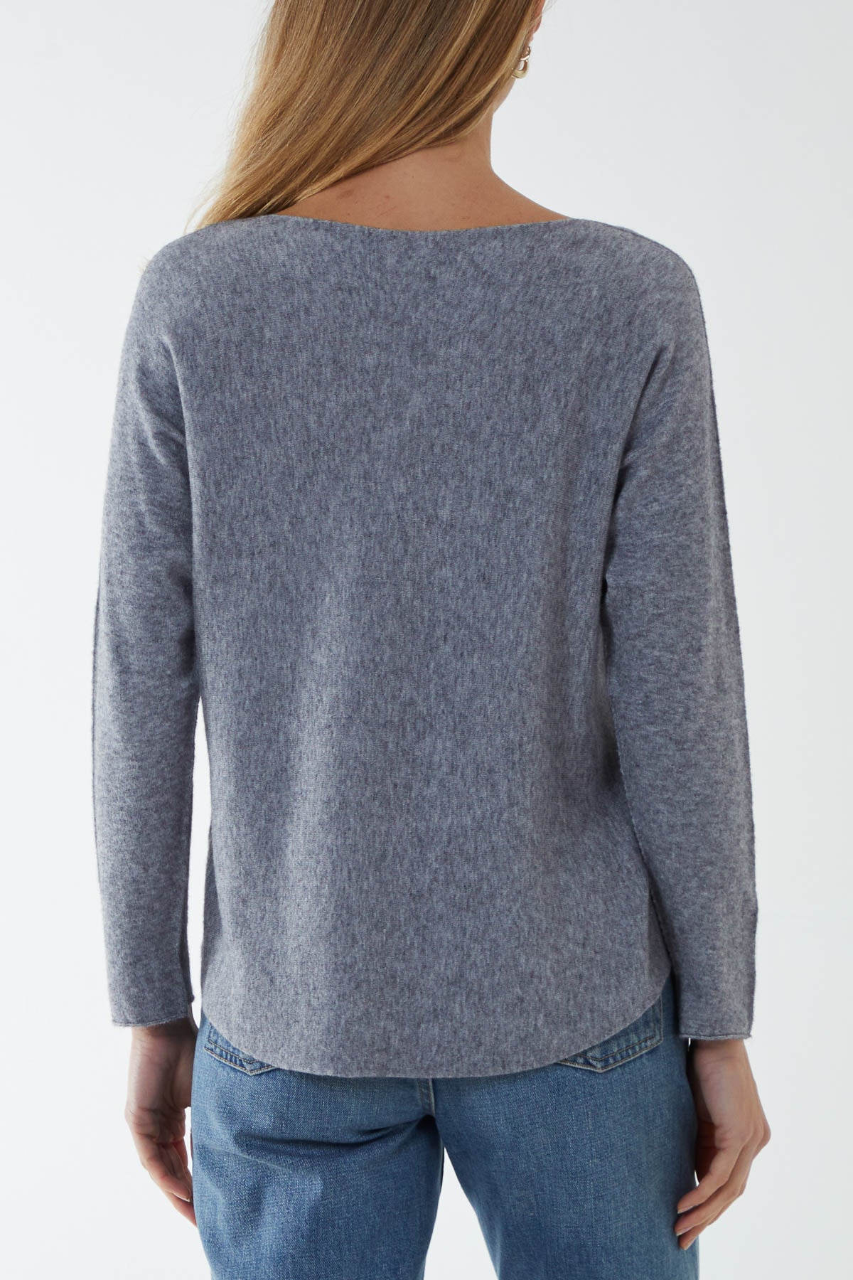 Round Neck Fine Knit Jumper