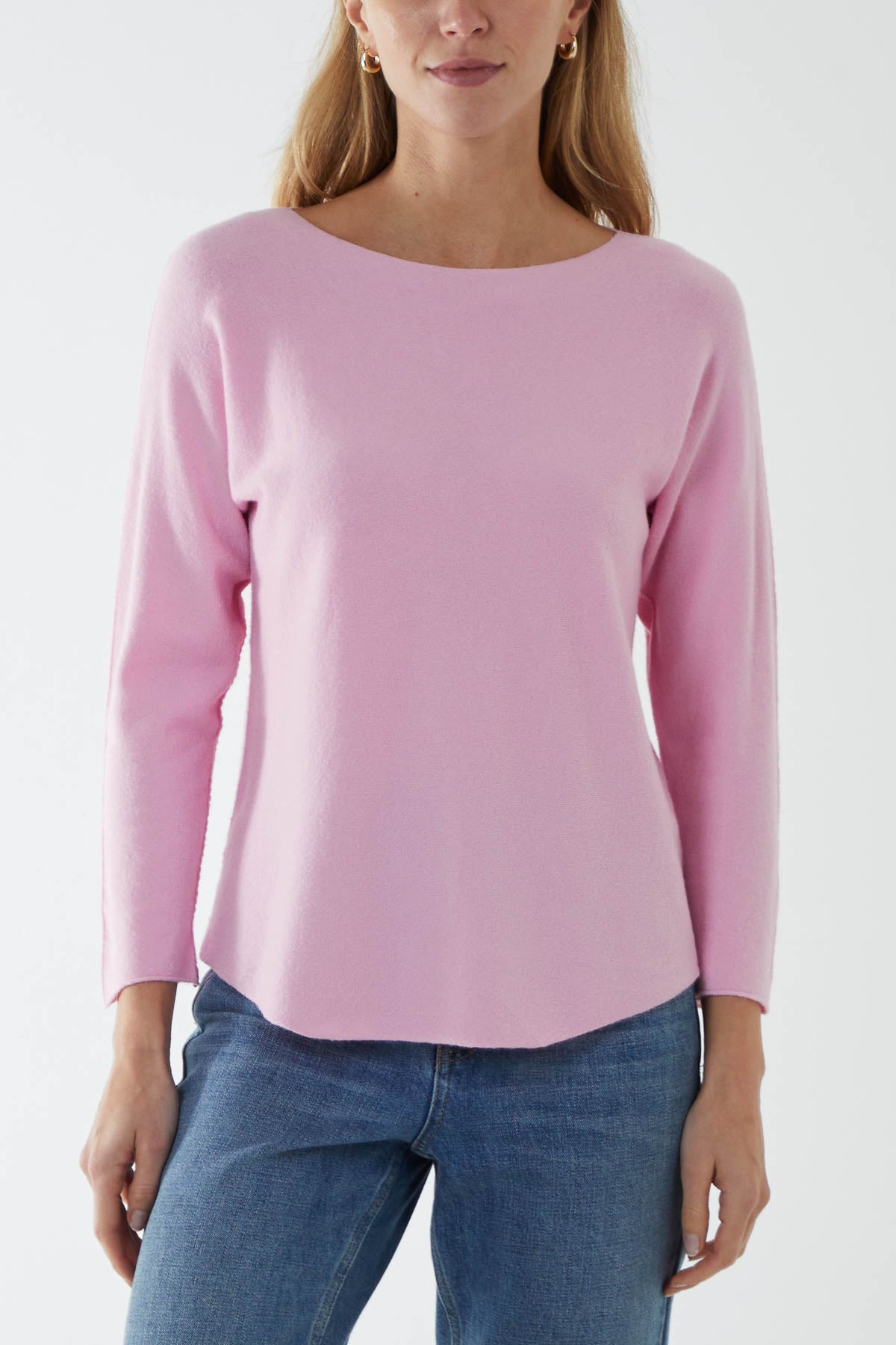 Round Neck Fine Knit Jumper