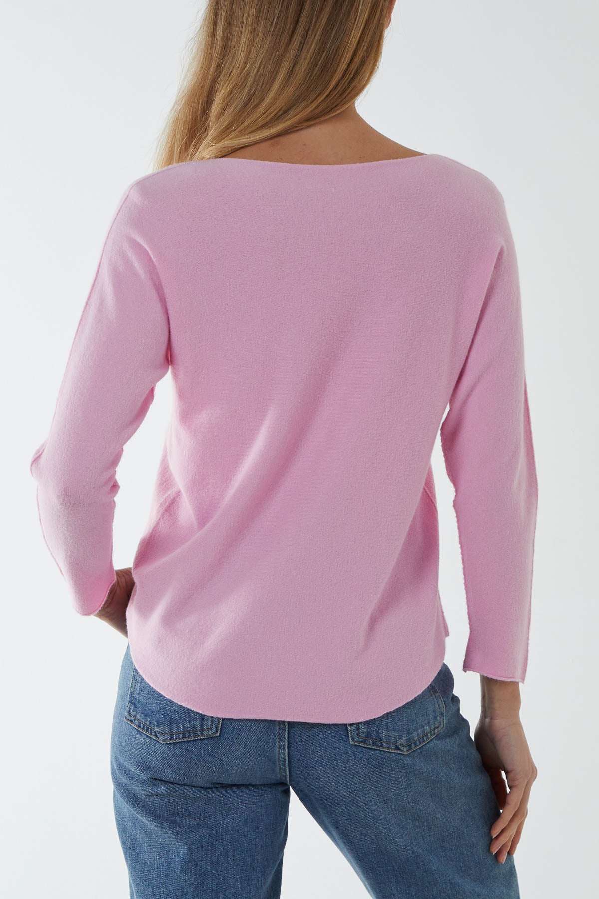 Round Neck Fine Knit Jumper