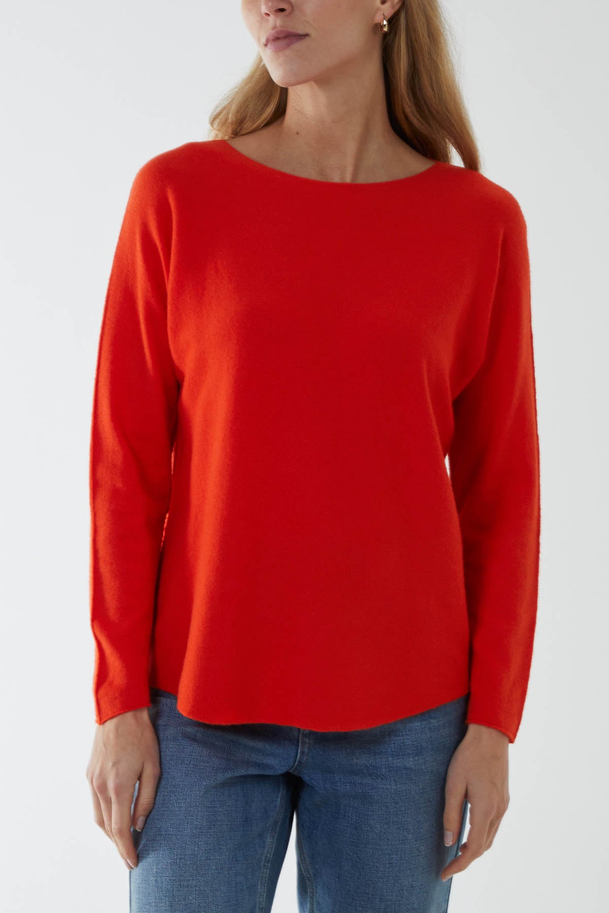 Round Neck Fine Knit Jumper