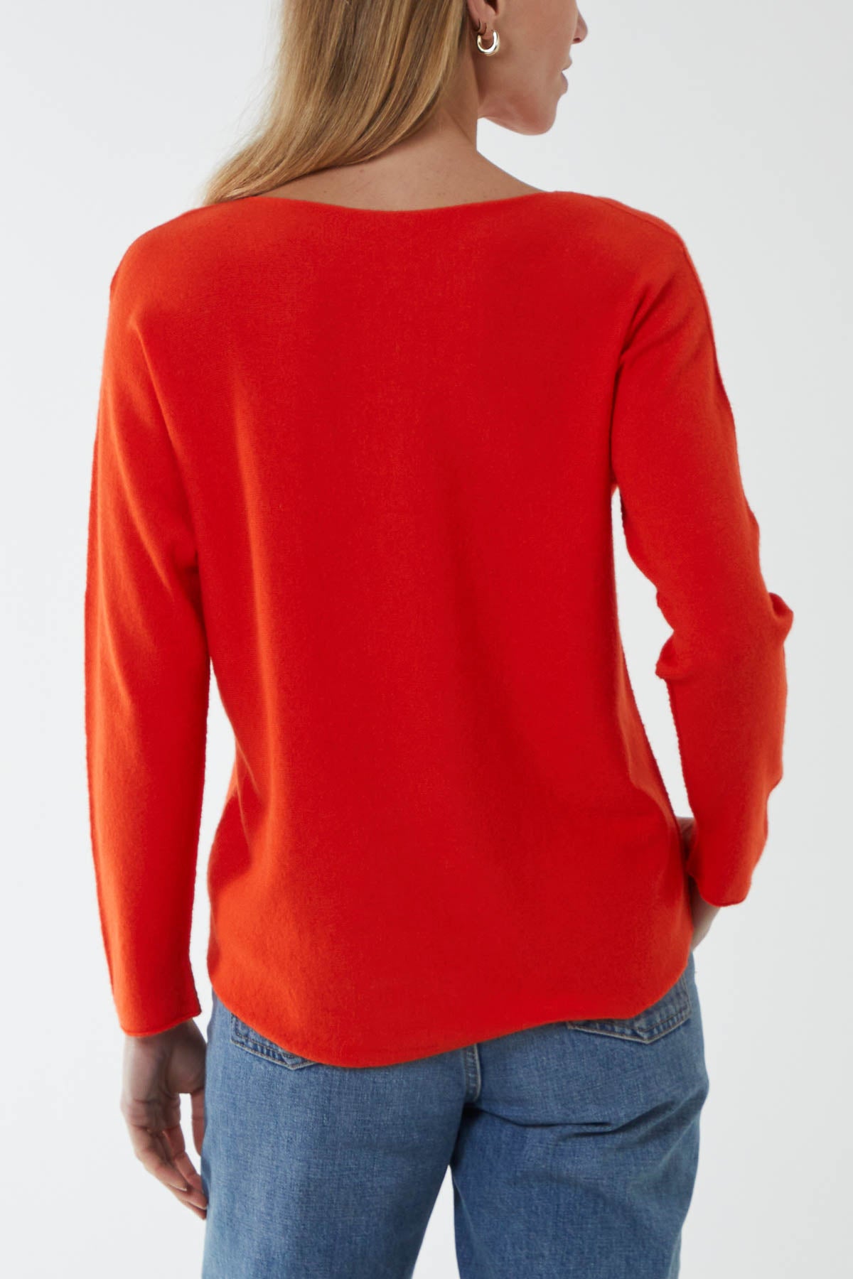 Round Neck Fine Knit Jumper