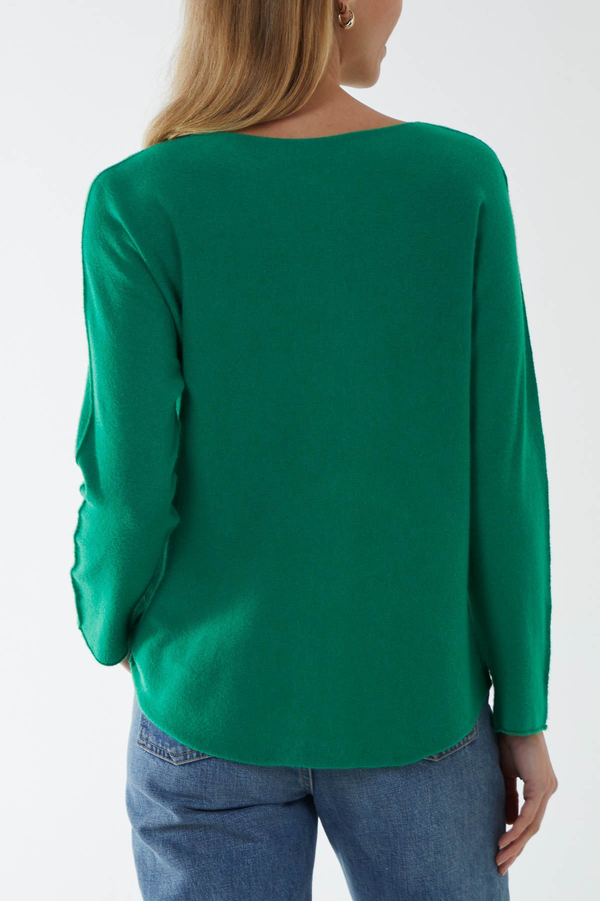 Round Neck Fine Knit Jumper