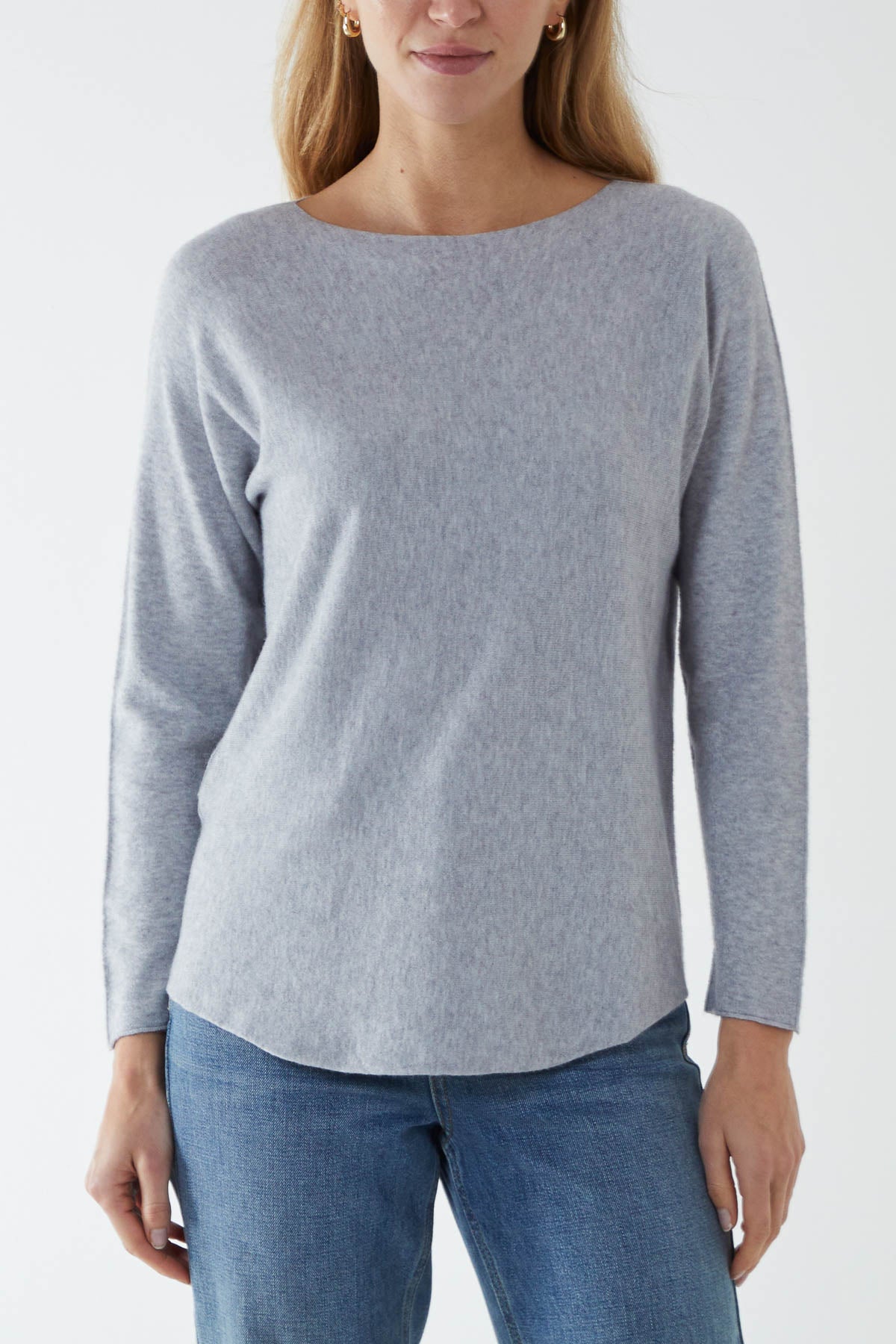 Round Neck Fine Knit Jumper