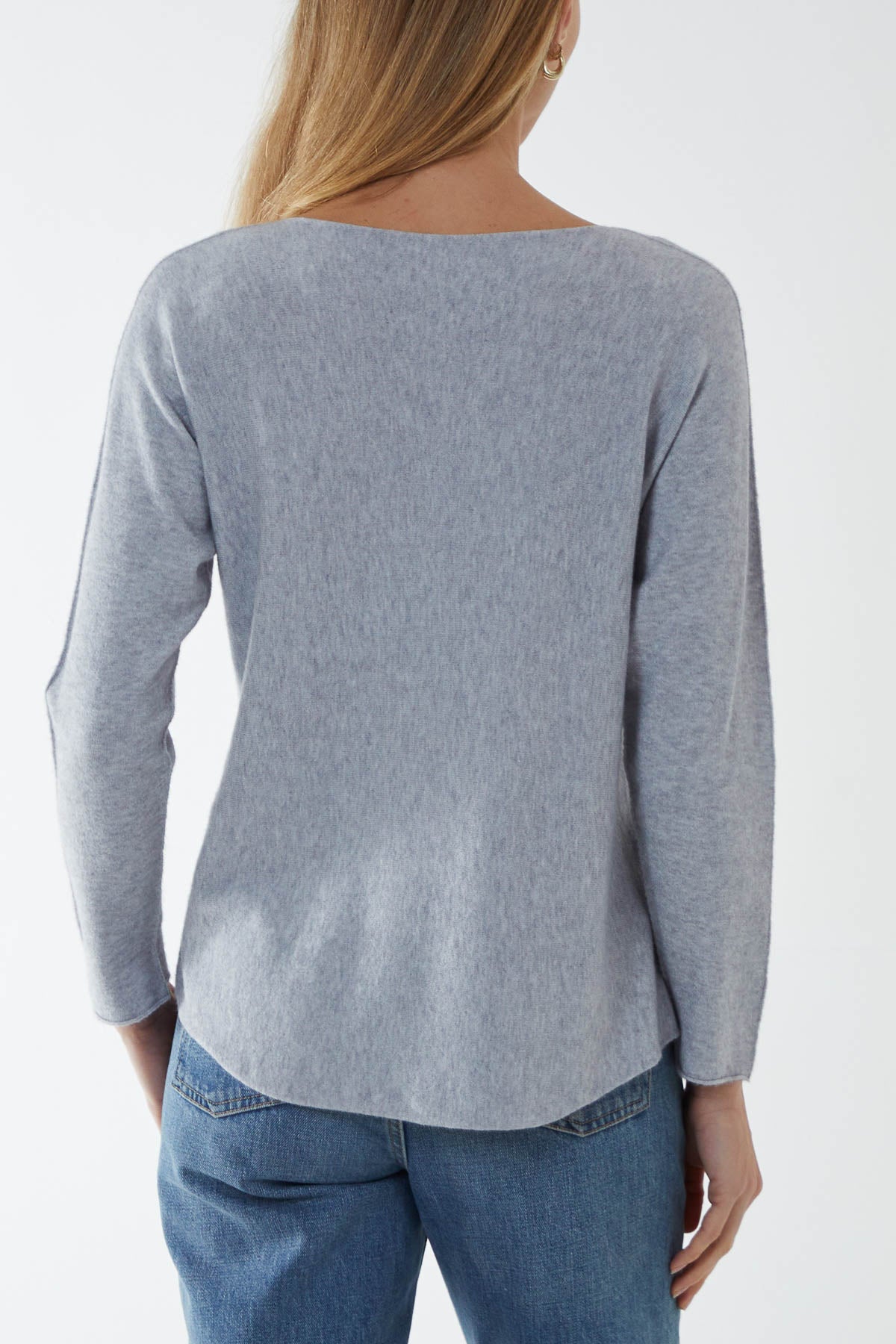 Round Neck Fine Knit Jumper