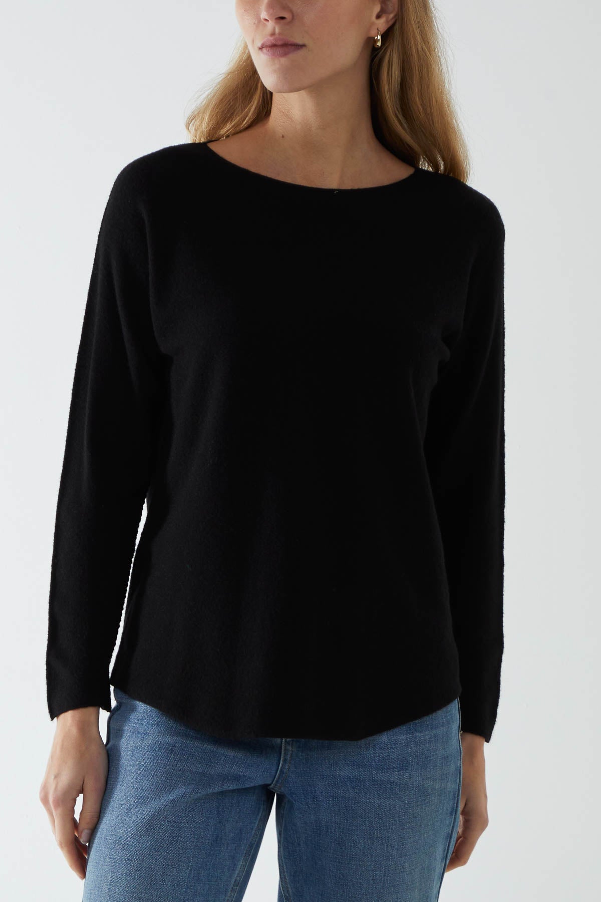 Round Neck Fine Knit Jumper