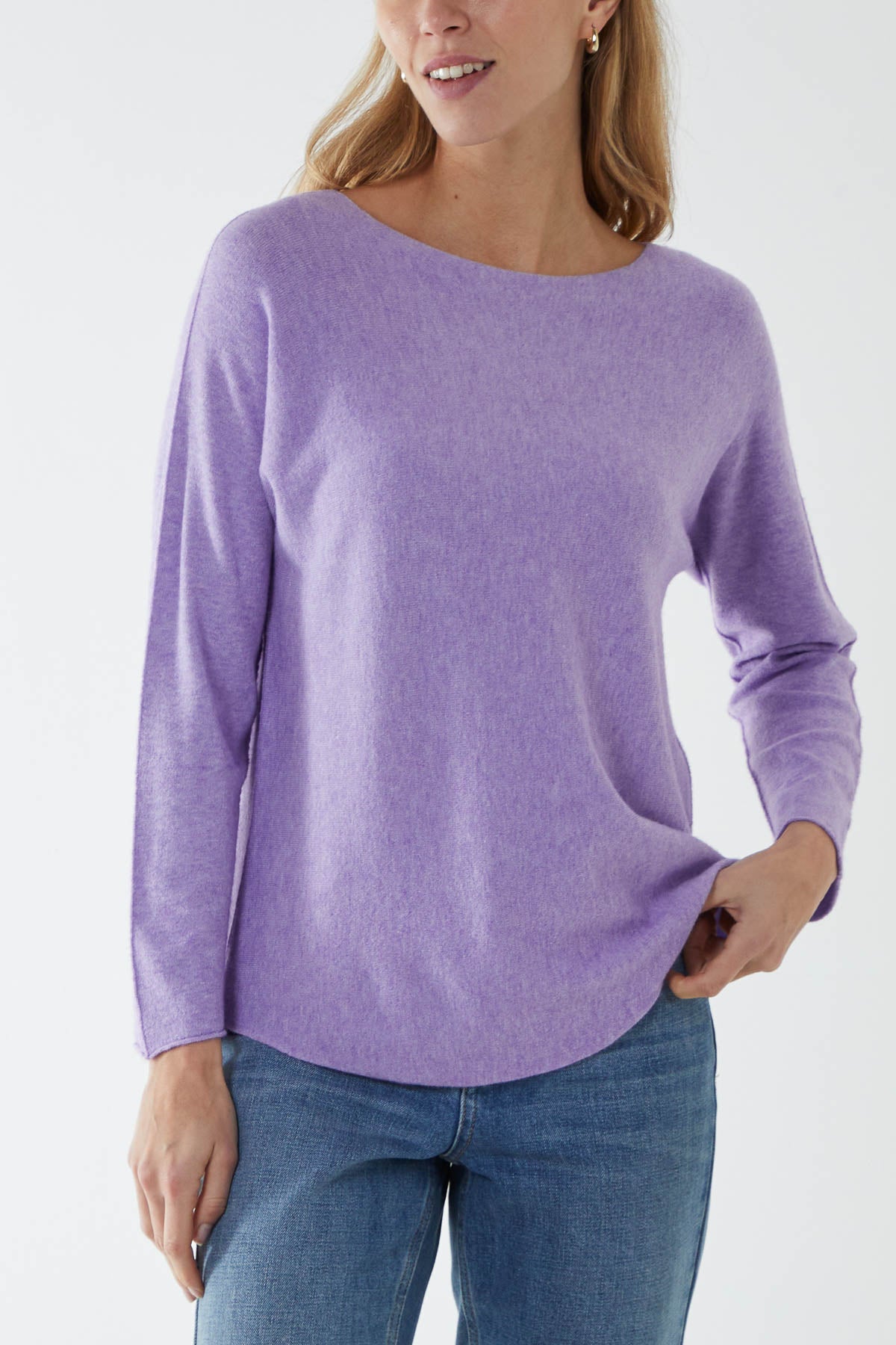 Round Neck Fine Knit Jumper