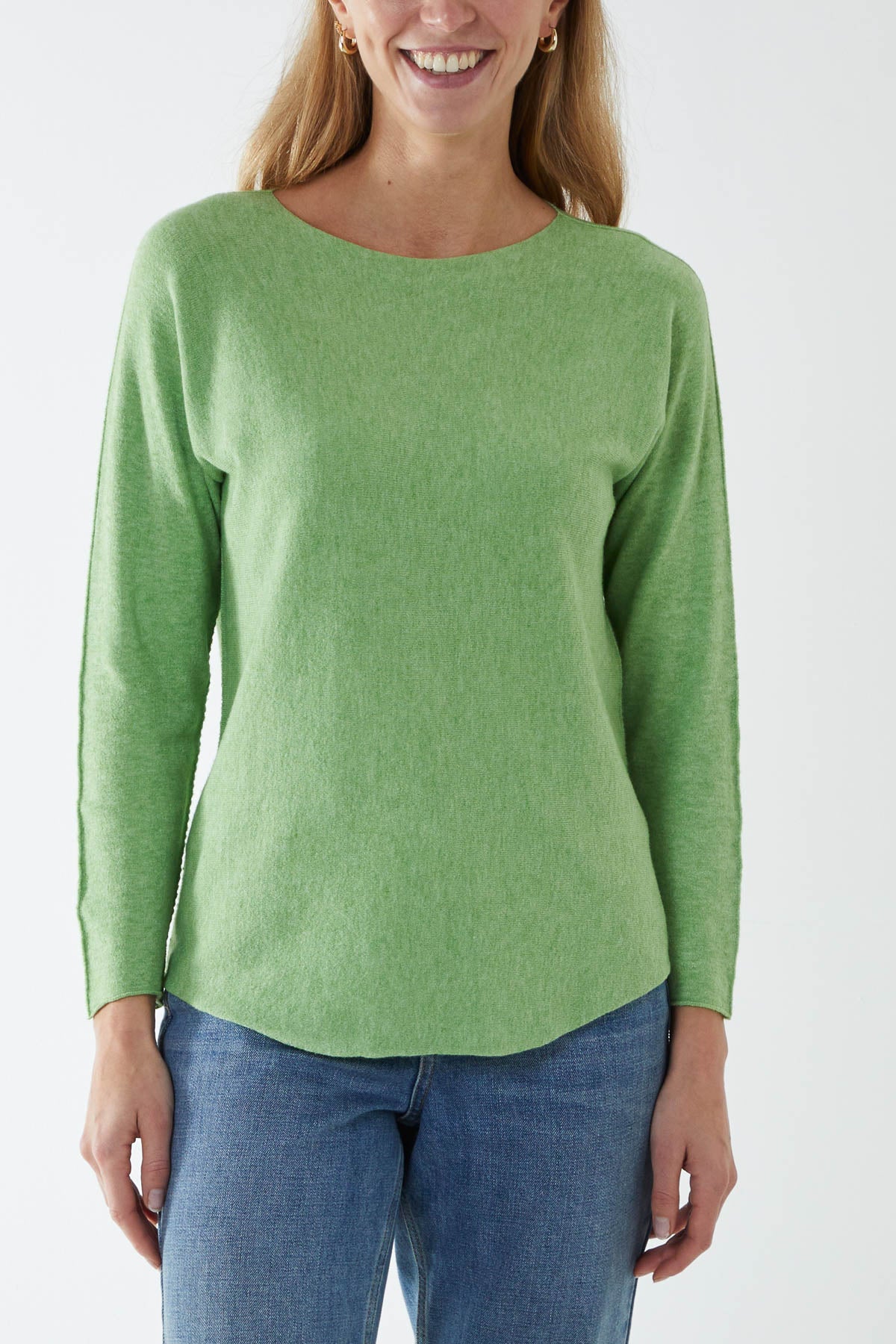 Round Neck Fine Knit Jumper