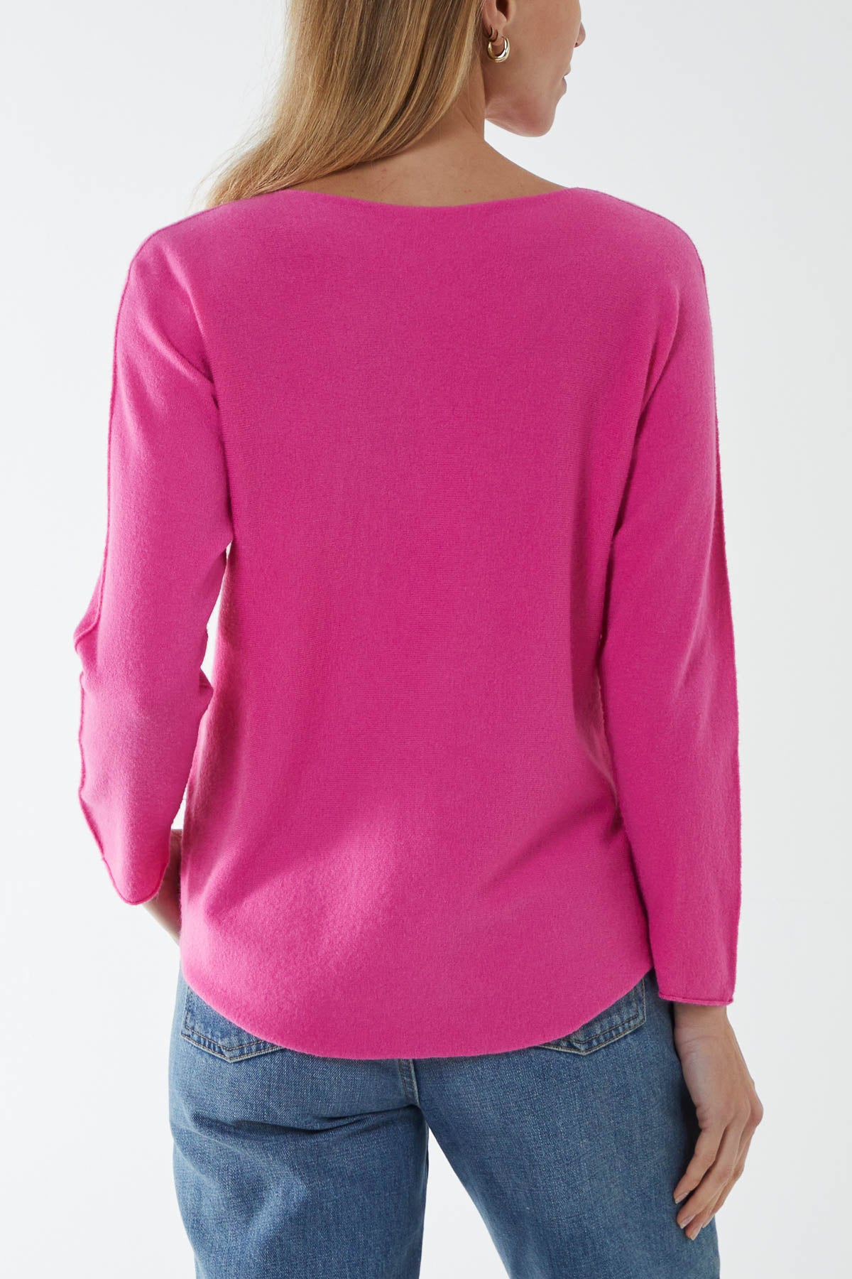 Round Neck Fine Knit Jumper