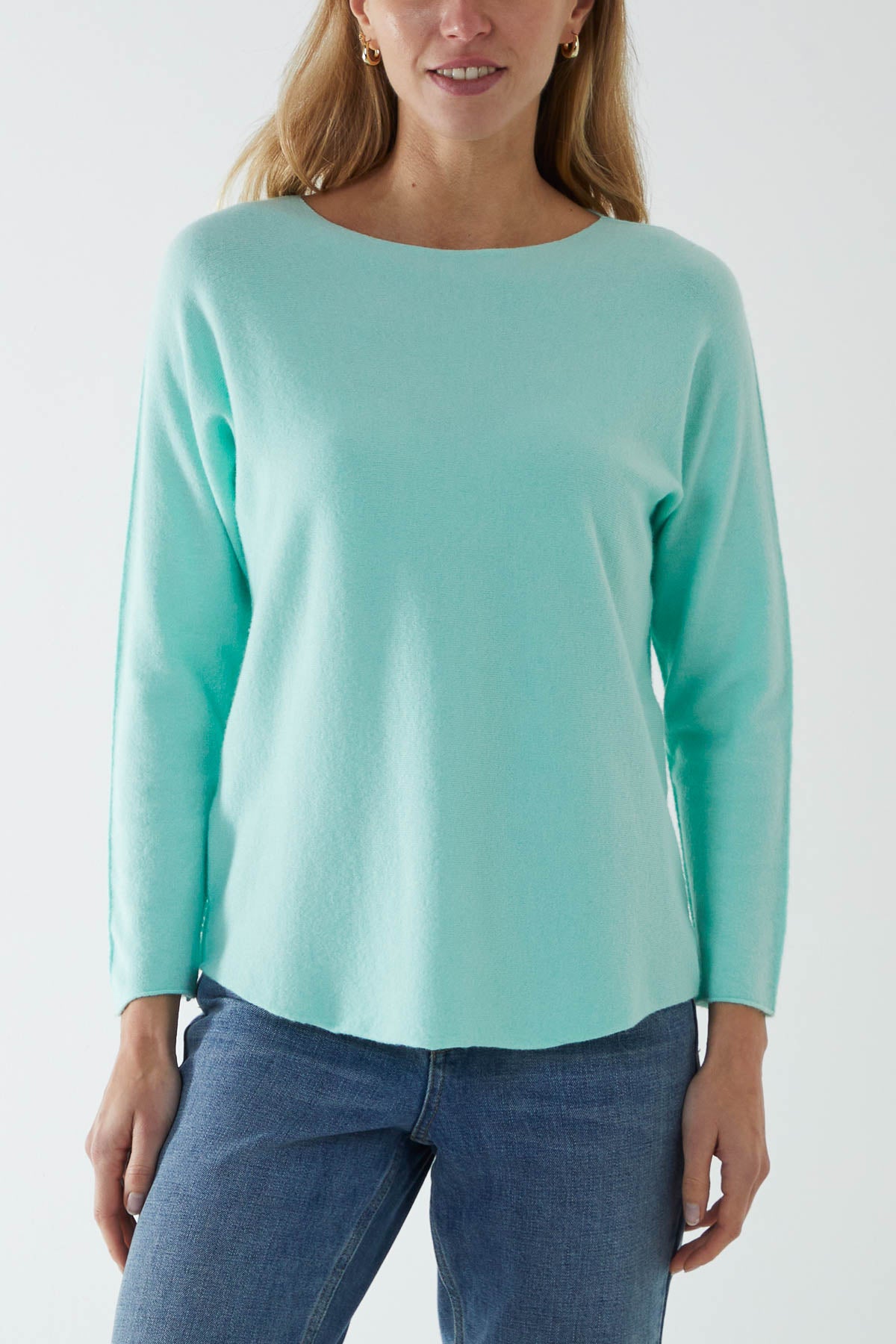 Round Neck Fine Knit Jumper