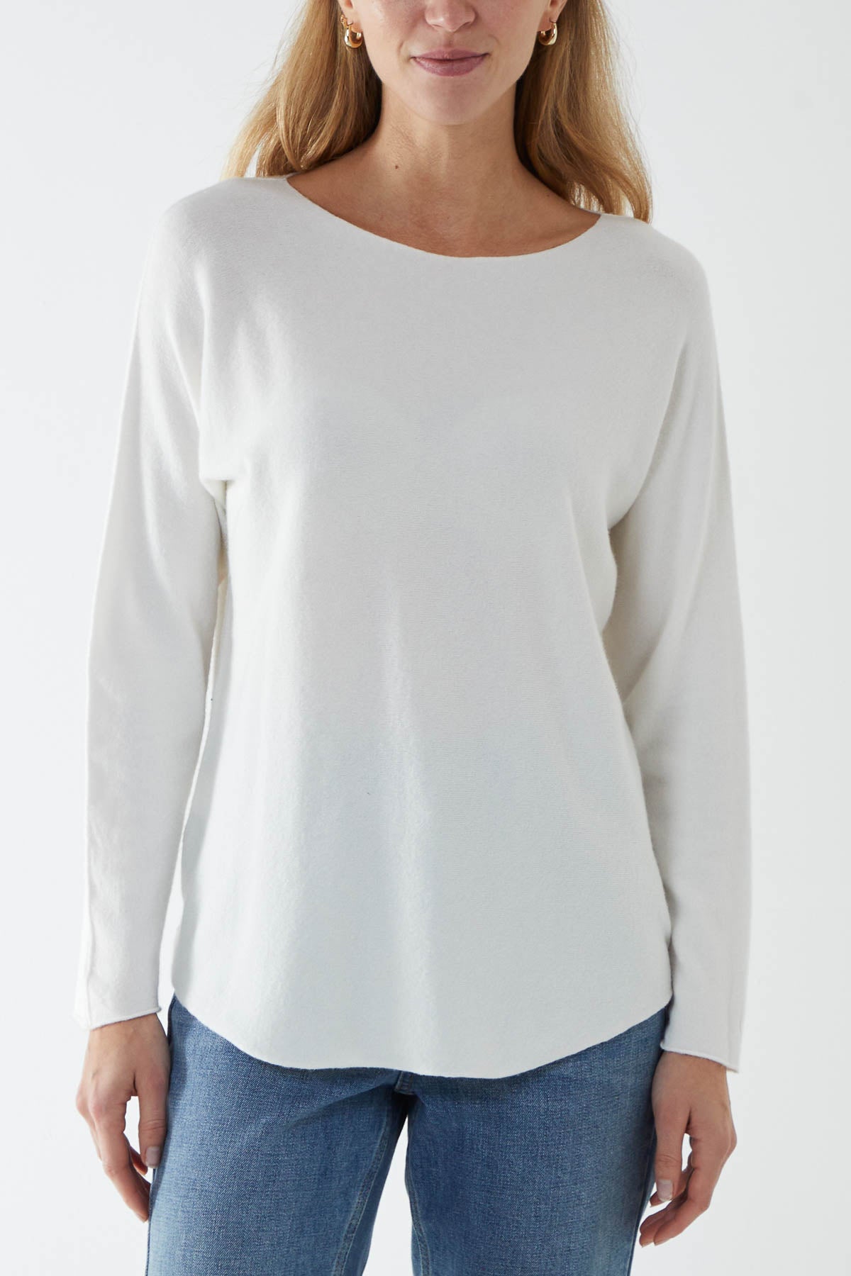 Round Neck Fine Knit Jumper