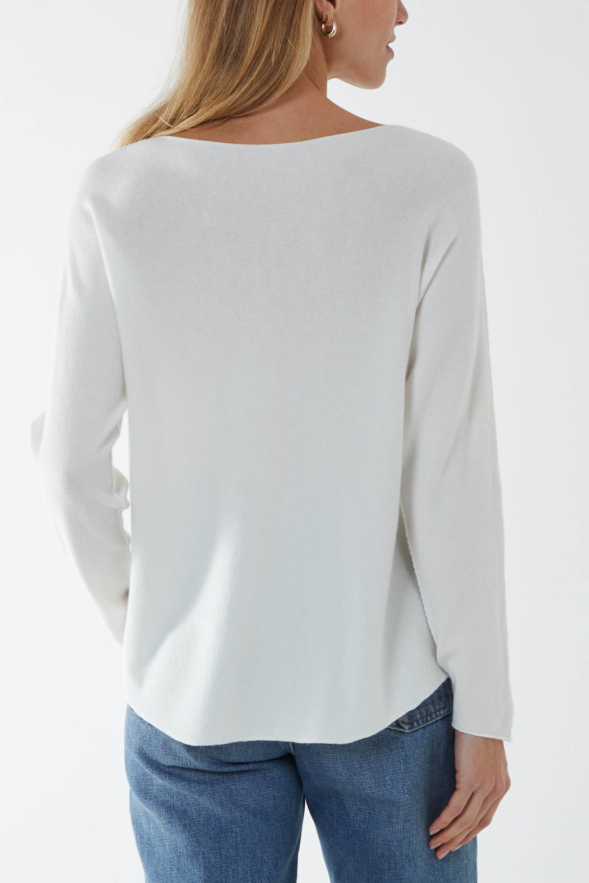 Round Neck Fine Knit Jumper