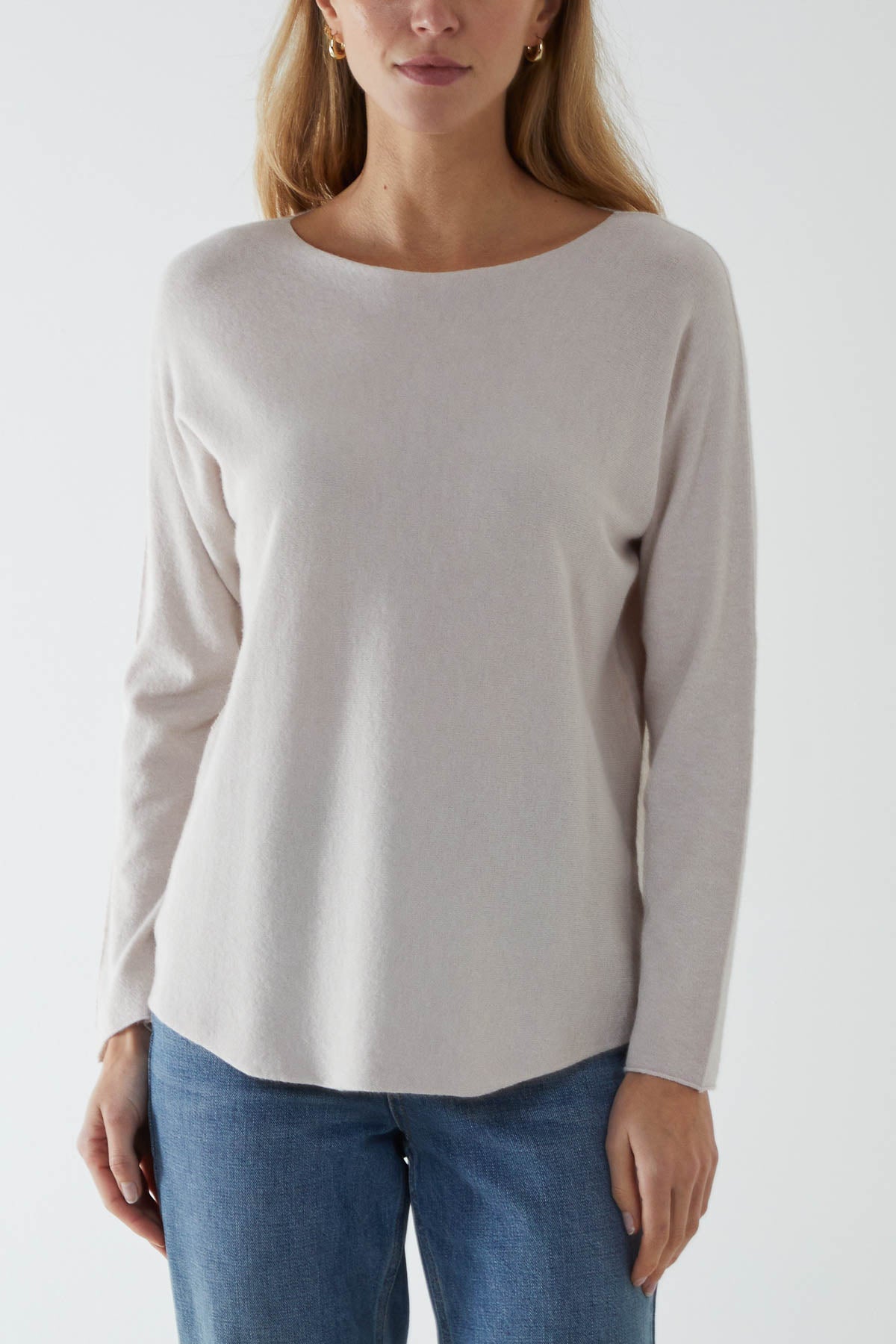 Round Neck Fine Knit Jumper