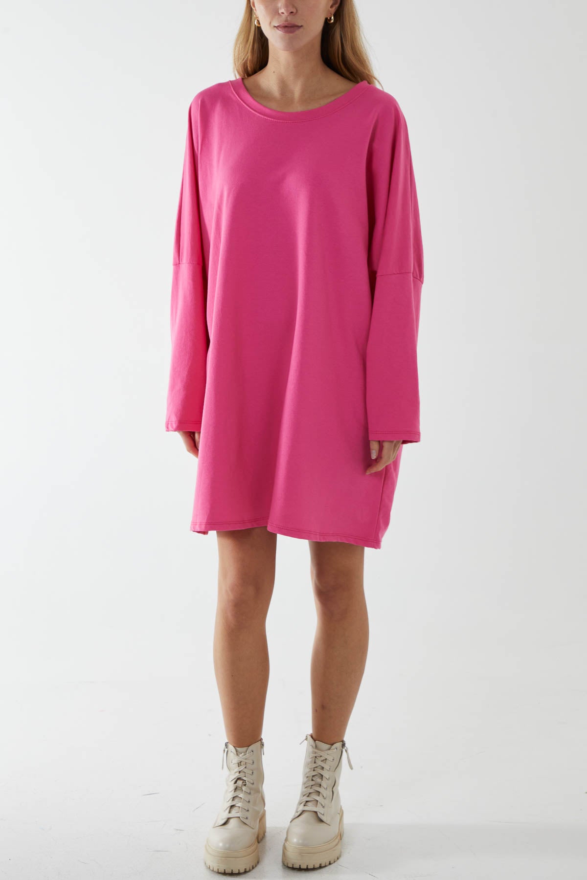 Oversized Sweat Shirt Mini Dress