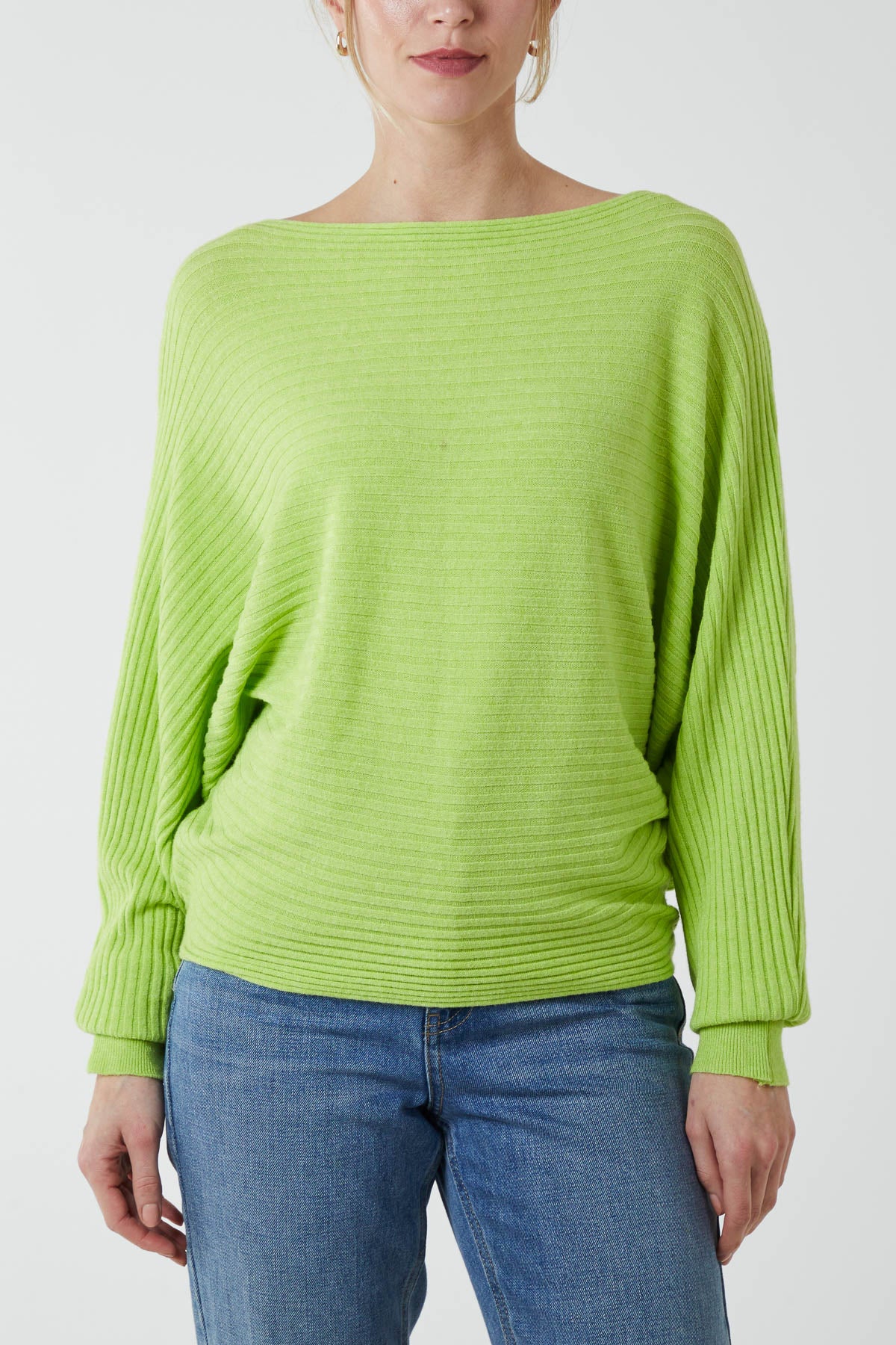 Batwing Ribbed Jumper