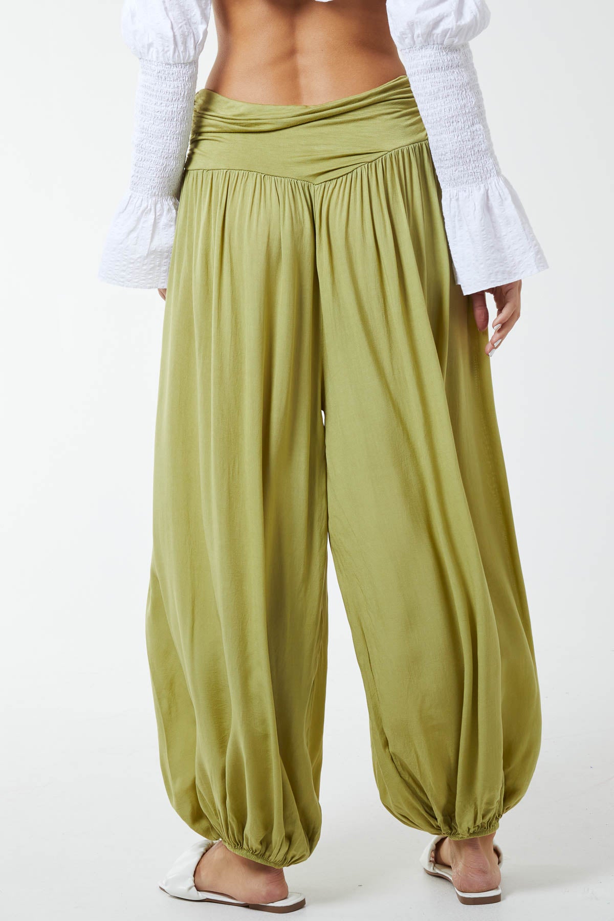 Harem Jersey Waistband Trousers