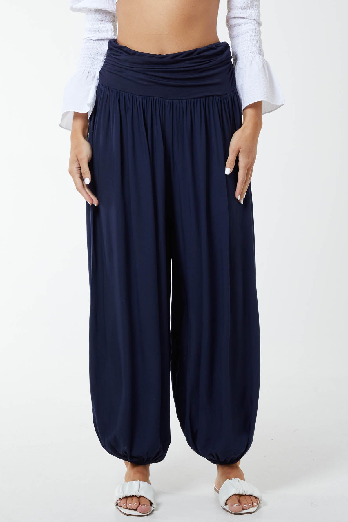 Harem Jersey Waistband Trousers
