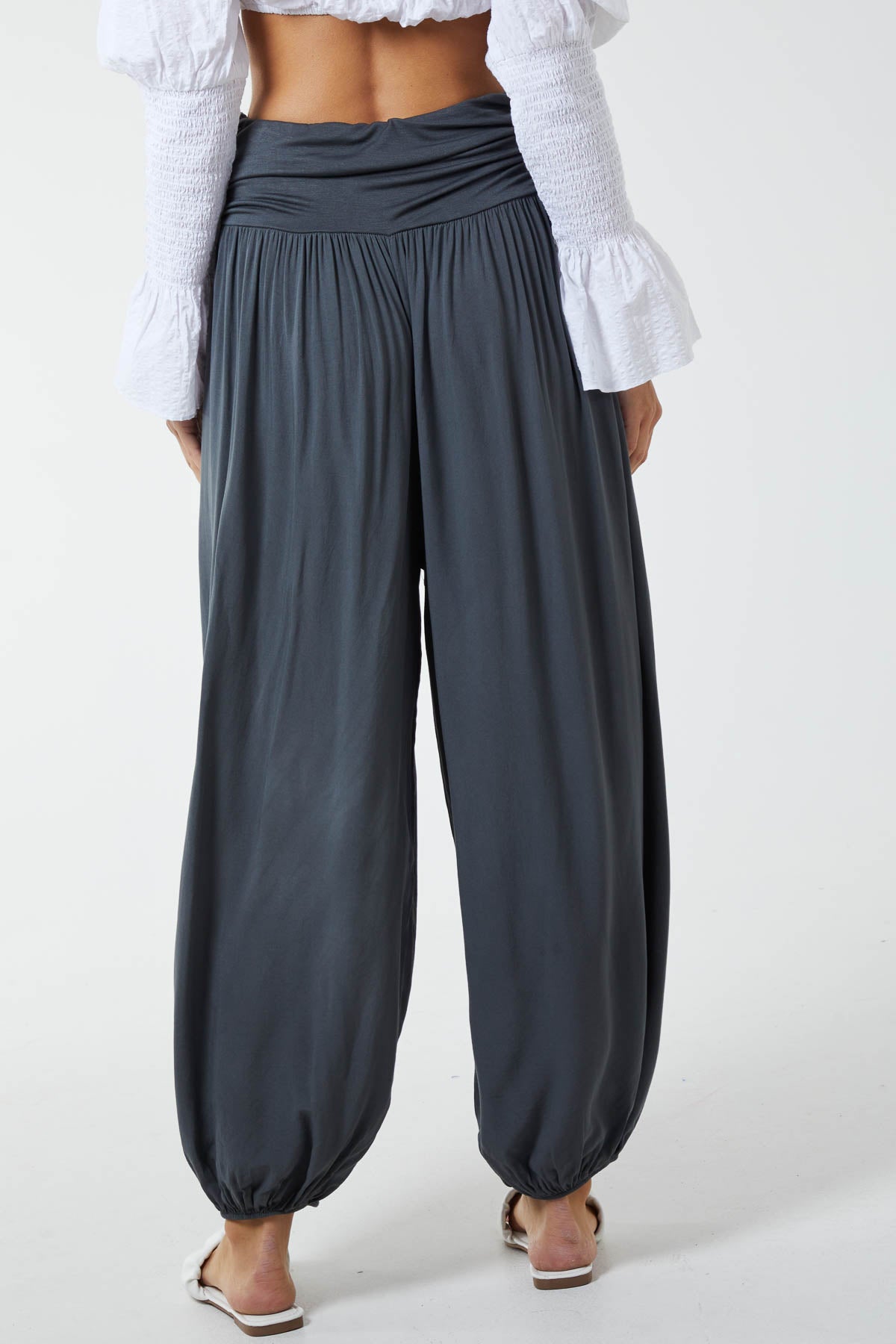 Harem Jersey Waistband Trousers