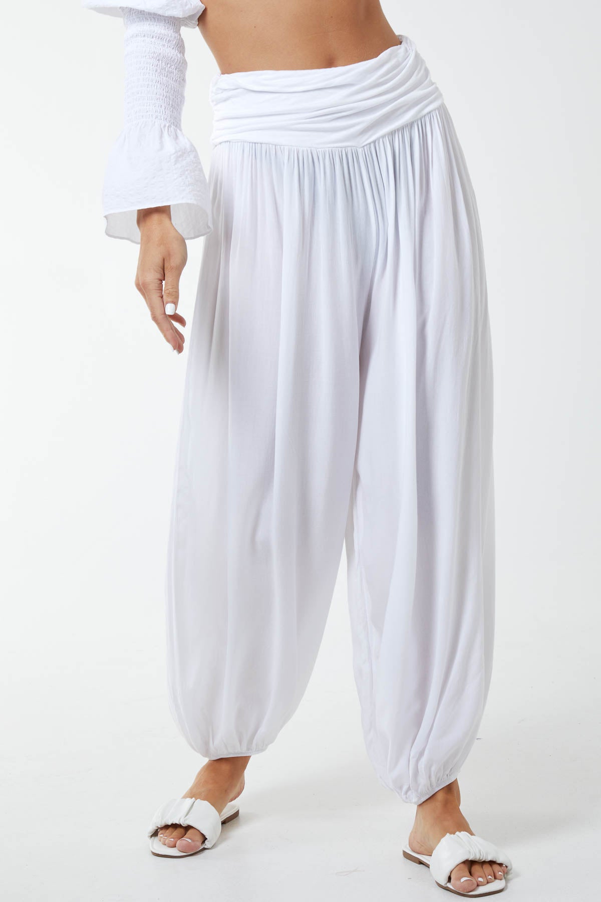 Harem Jersey Waistband Trousers