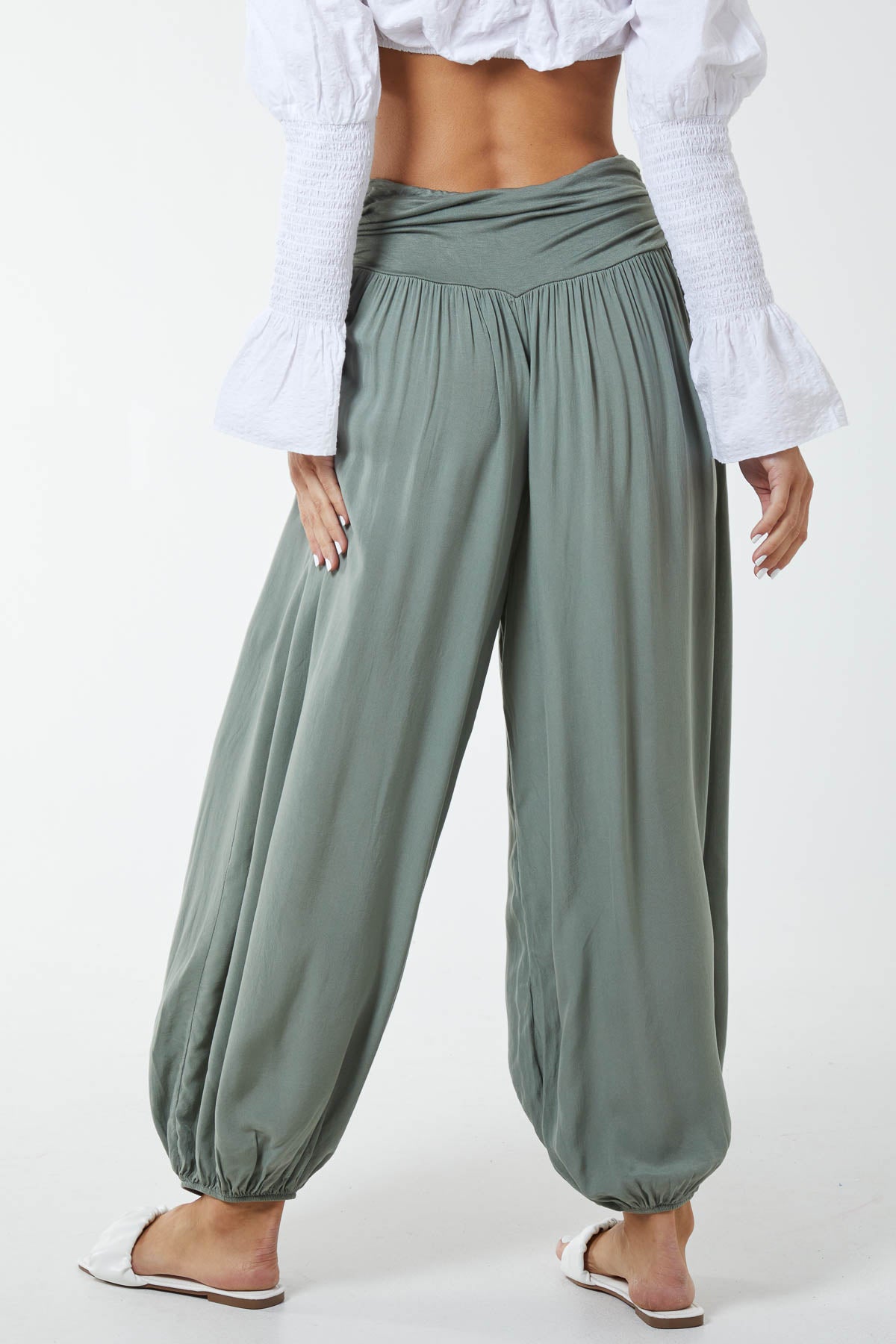 Harem Jersey Waistband Trousers