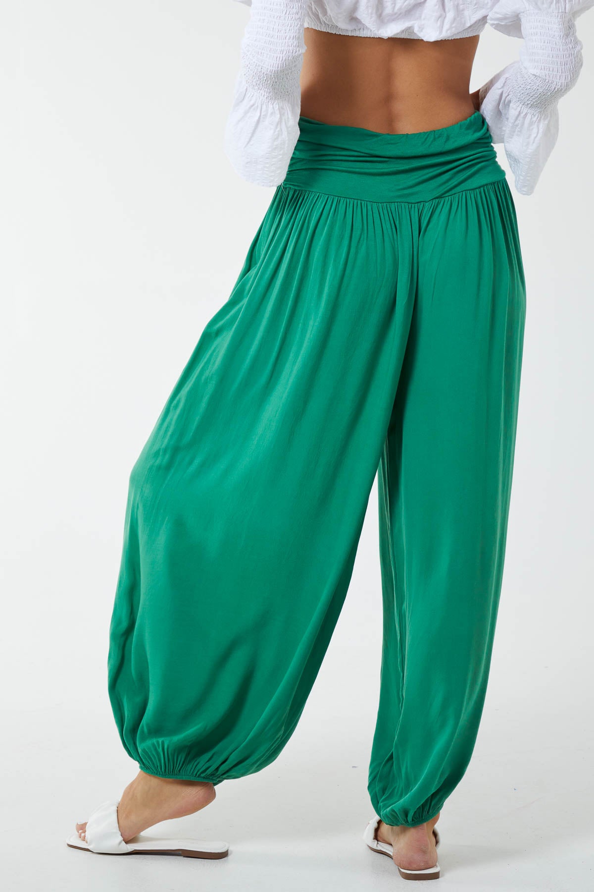 Harem Jersey Waistband Trousers