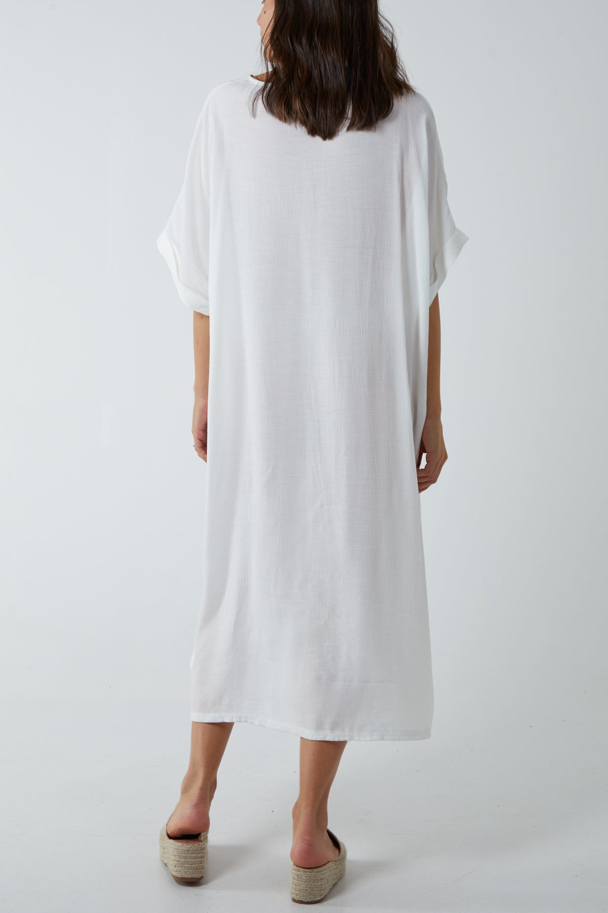 Lightweight Twist Detail Midaxi Dress