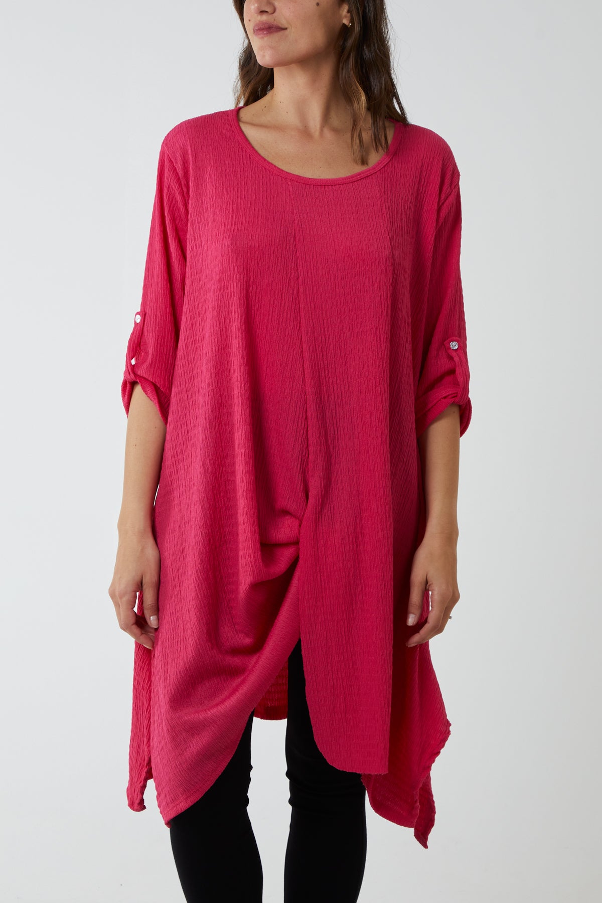 Asymmetric Hem Tunic Dress