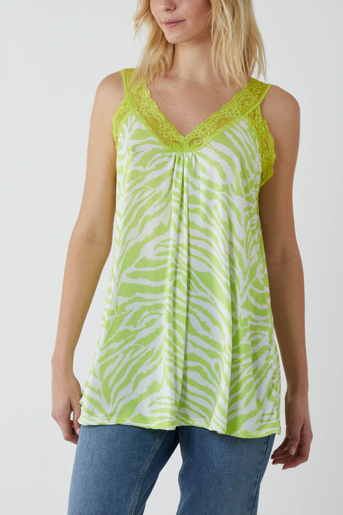 Zebra Lace Cami Vest