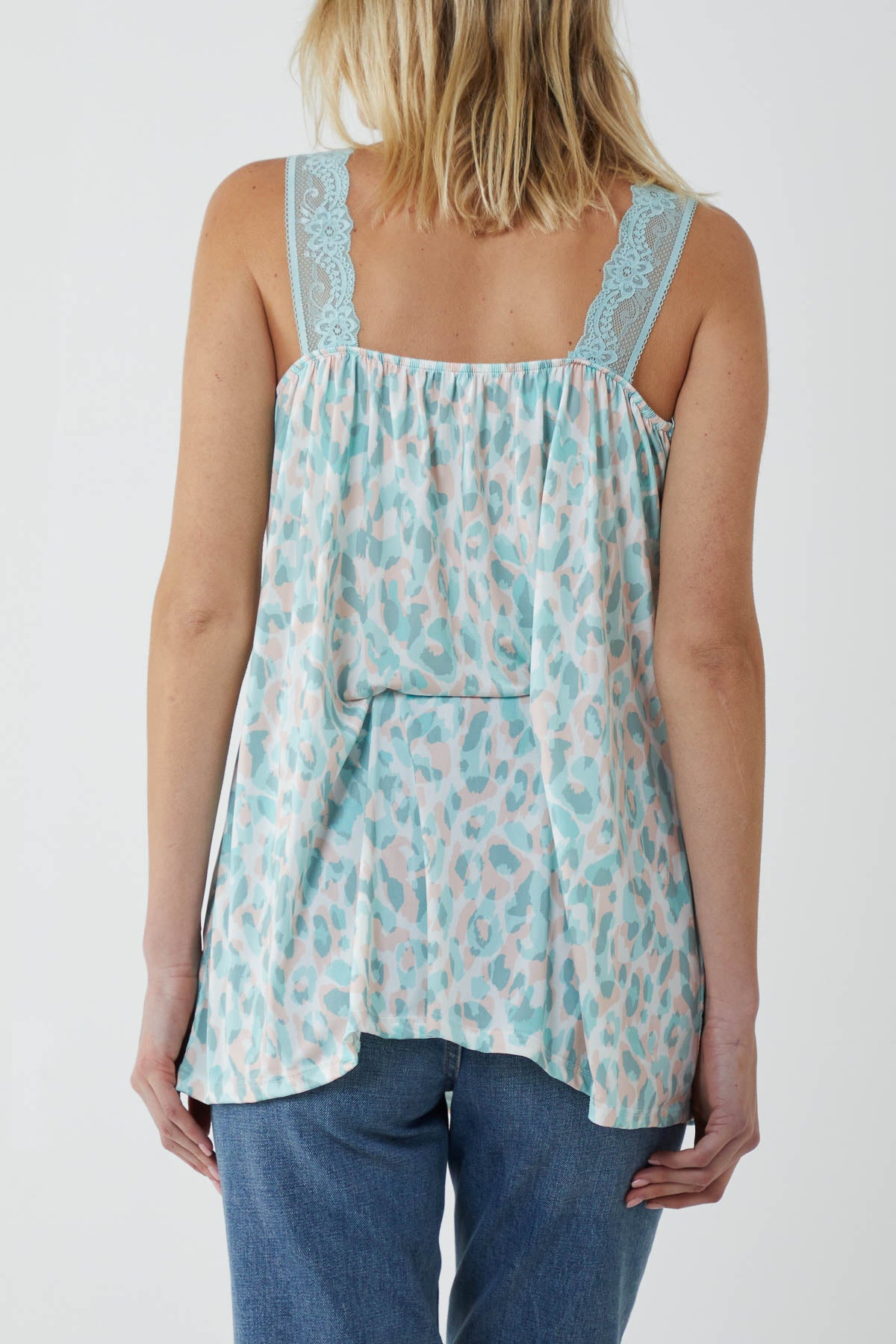 Leopard Lace Cami Vest