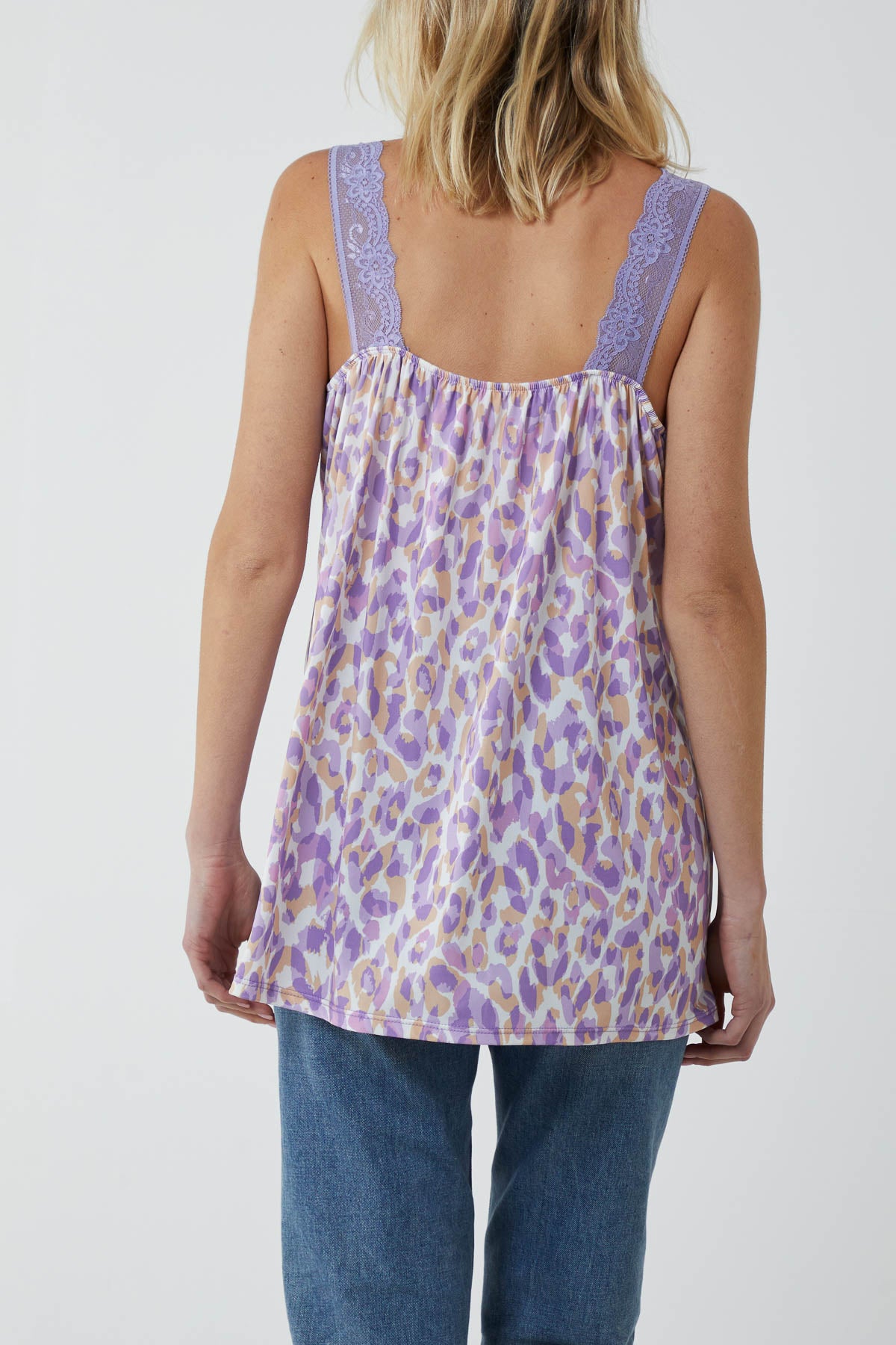 Leopard Lace Cami Vest