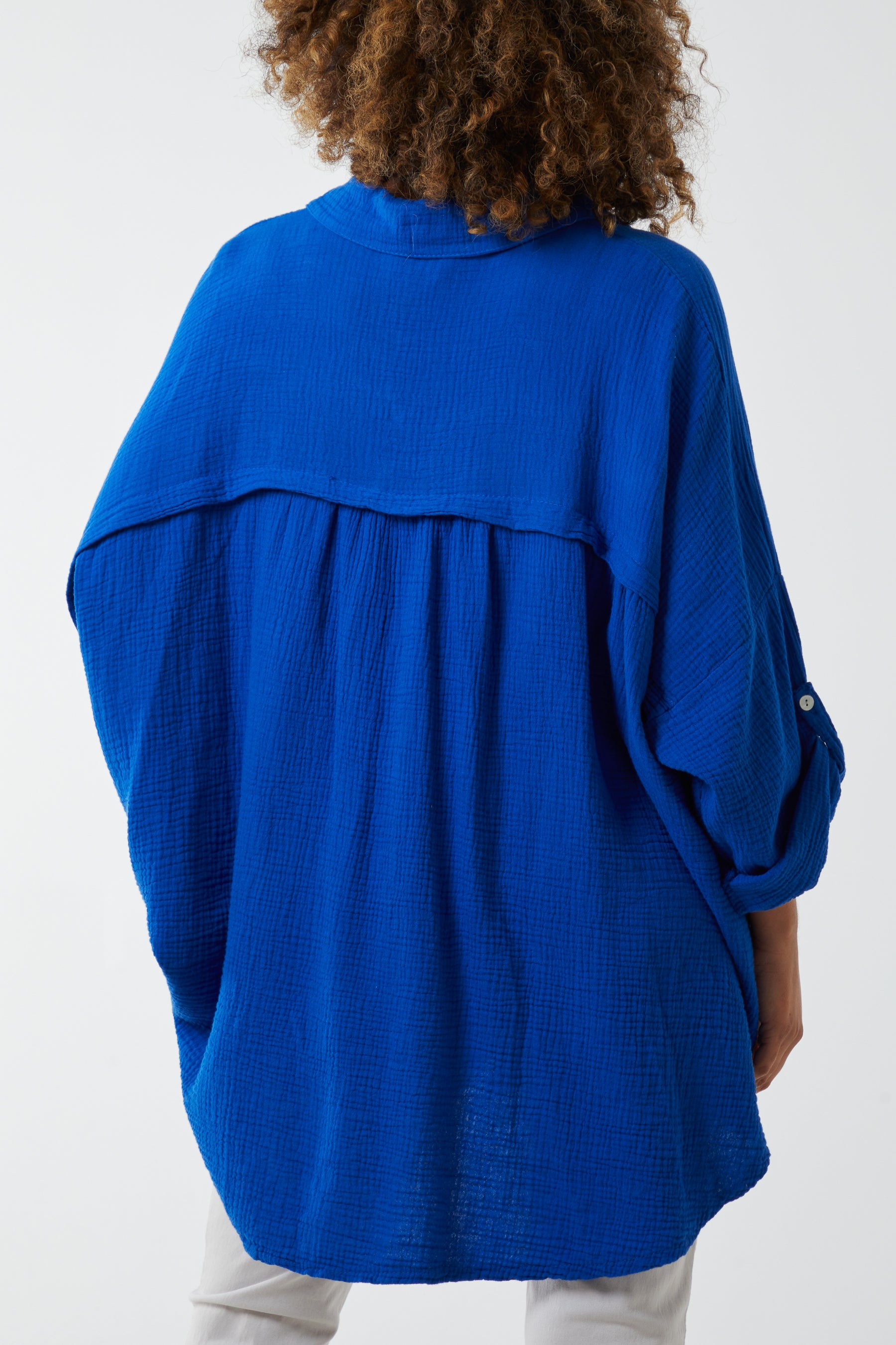 Cheese Cloth Button Down Shirt