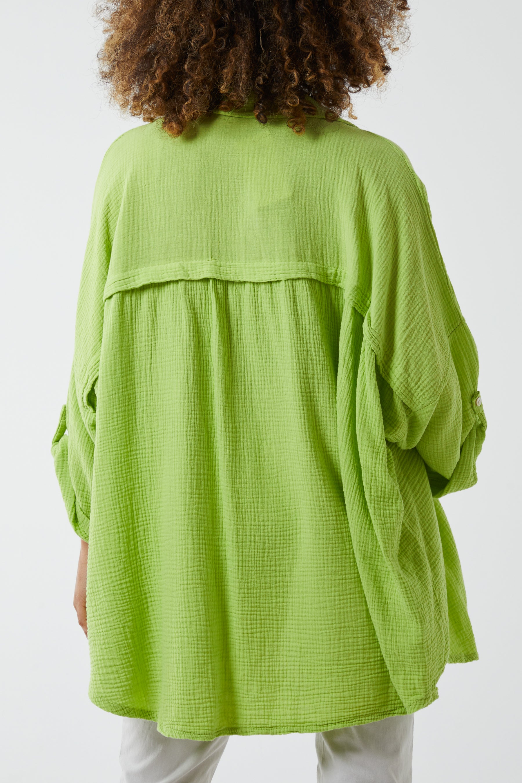 Cheese Cloth Button Down Shirt