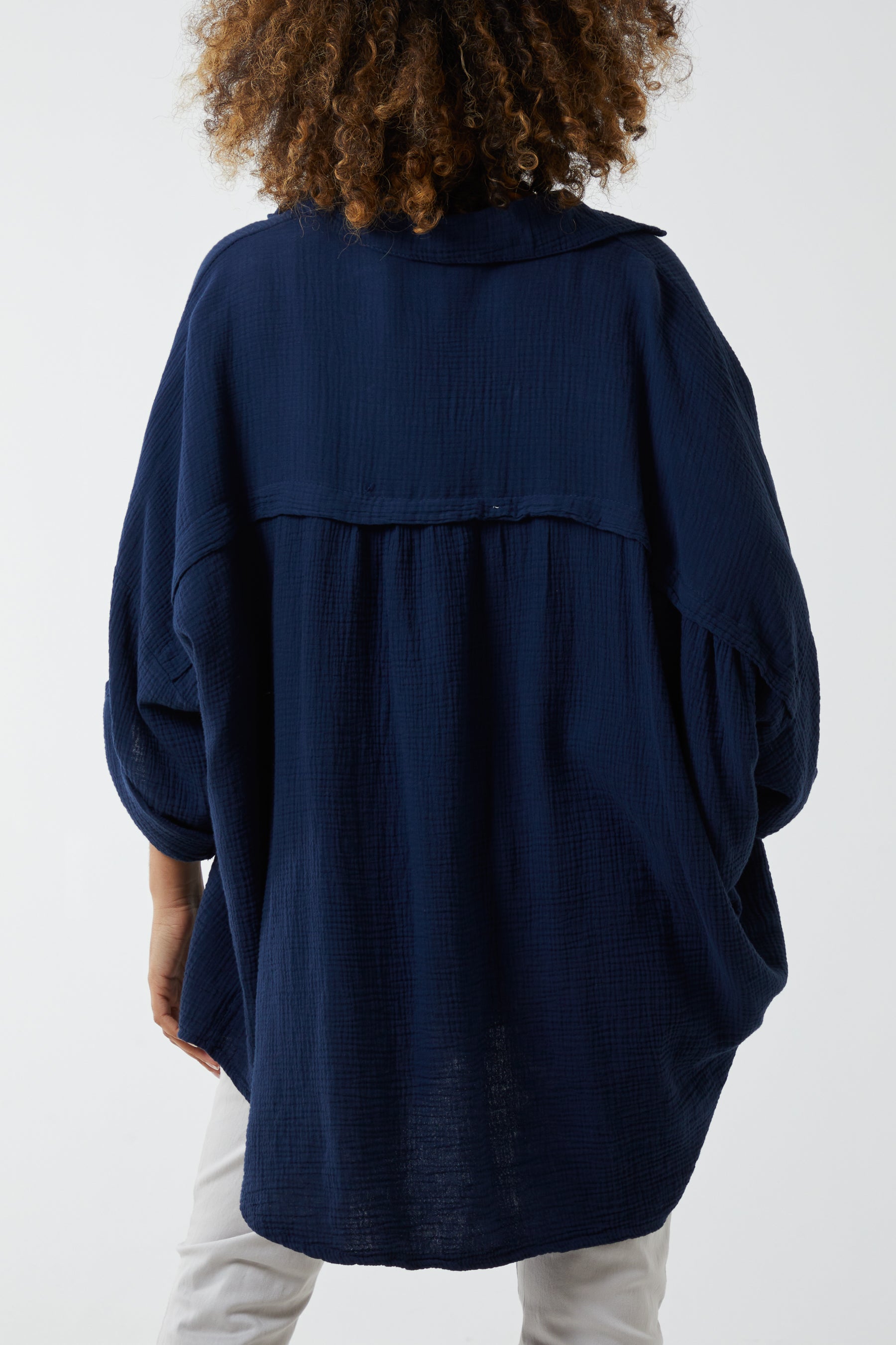 Cheese Cloth Button Down Shirt