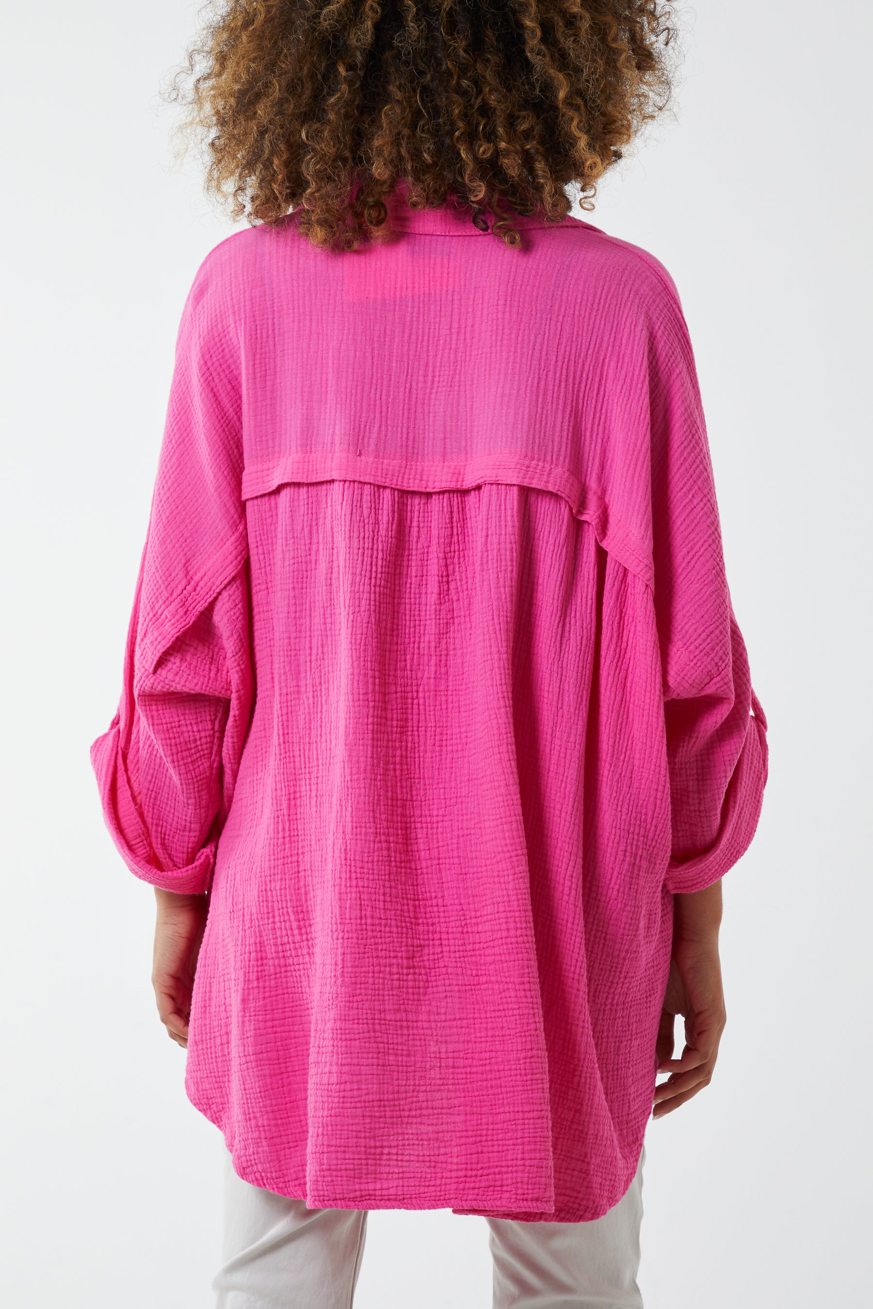 Cheese Cloth Button Down Shirt