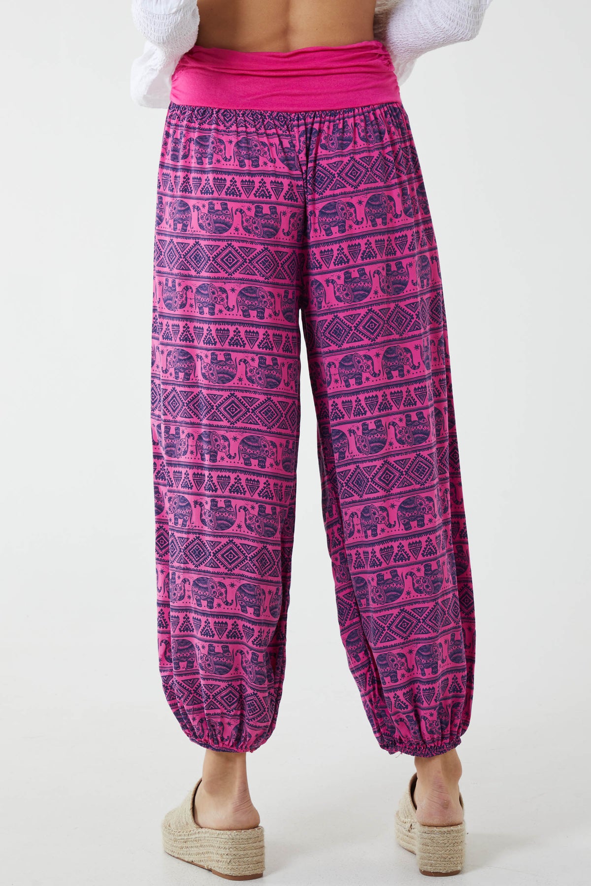 Elephant Print Harem Pants