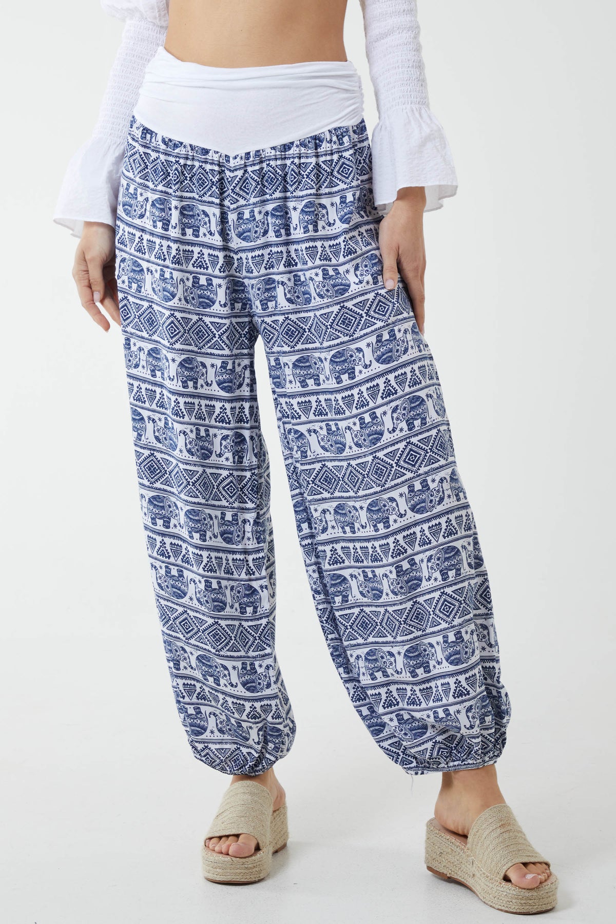 Elephant Print Harem Pants