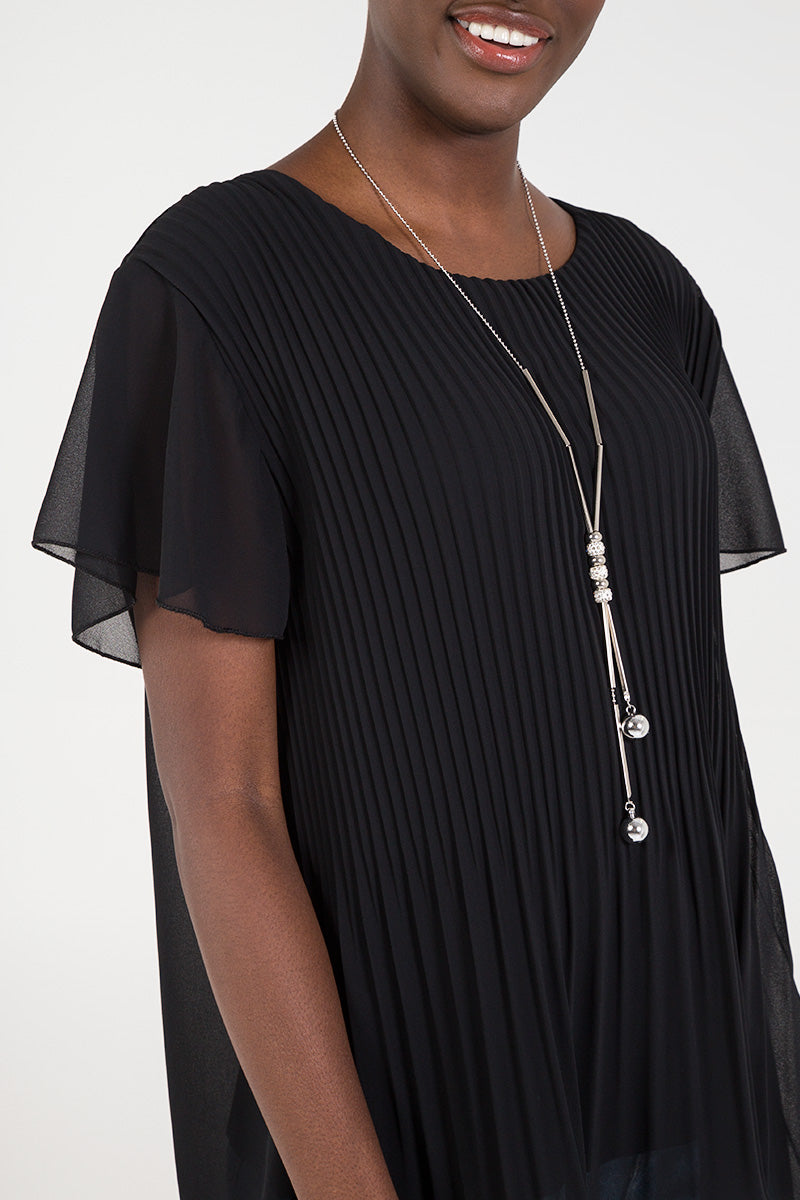 Necklace Pleated Top