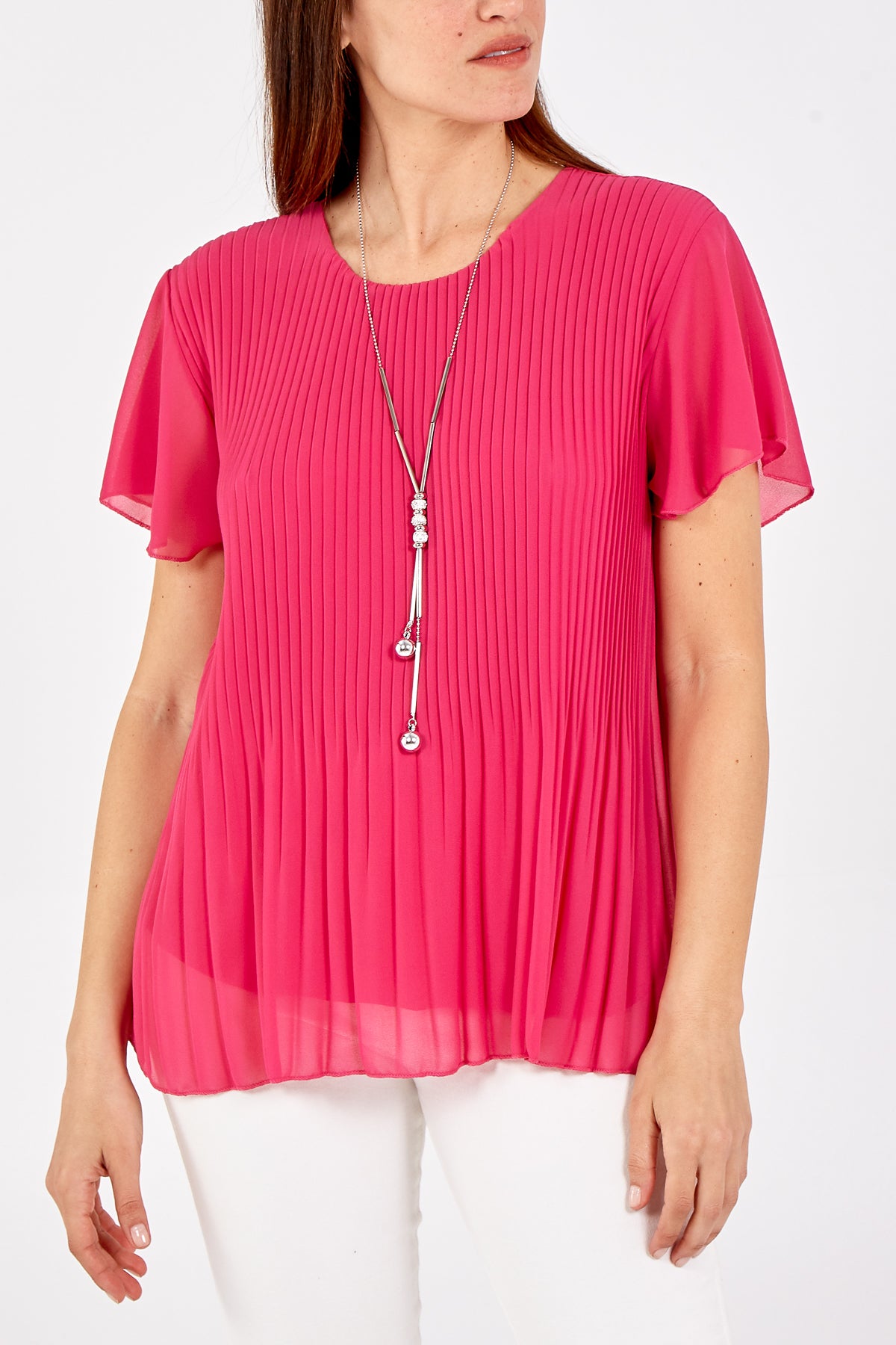 Necklace Pleated Top