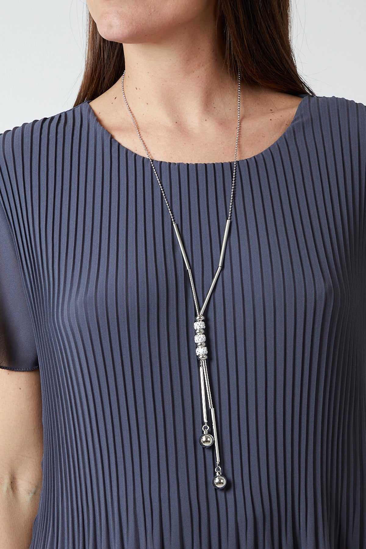 Necklace Pleated Top