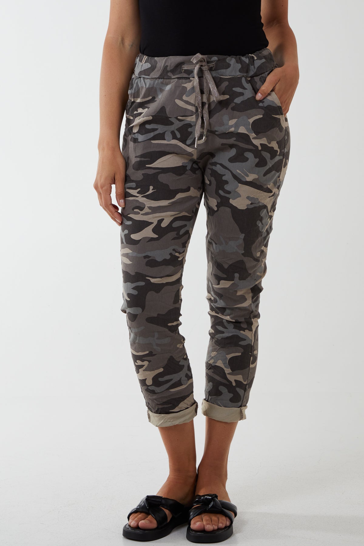 Magic Super Stretch Camouflage Print Trousers
