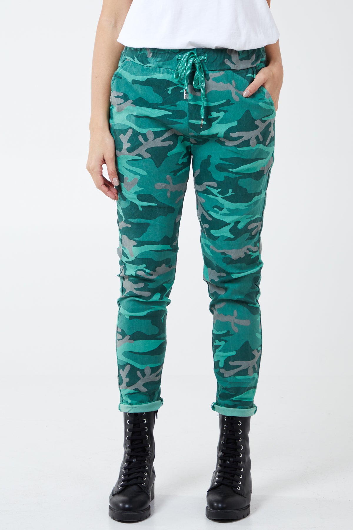 Magic Super Stretch Camouflage Print Trousers