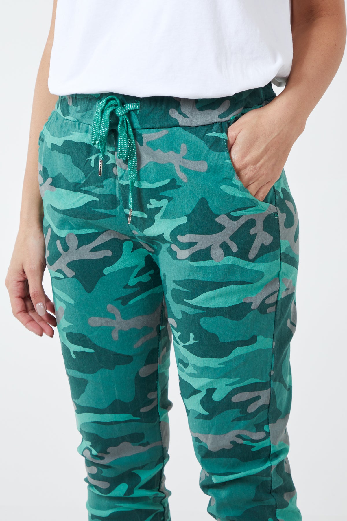 Magic Super Stretch Camouflage Print Trousers