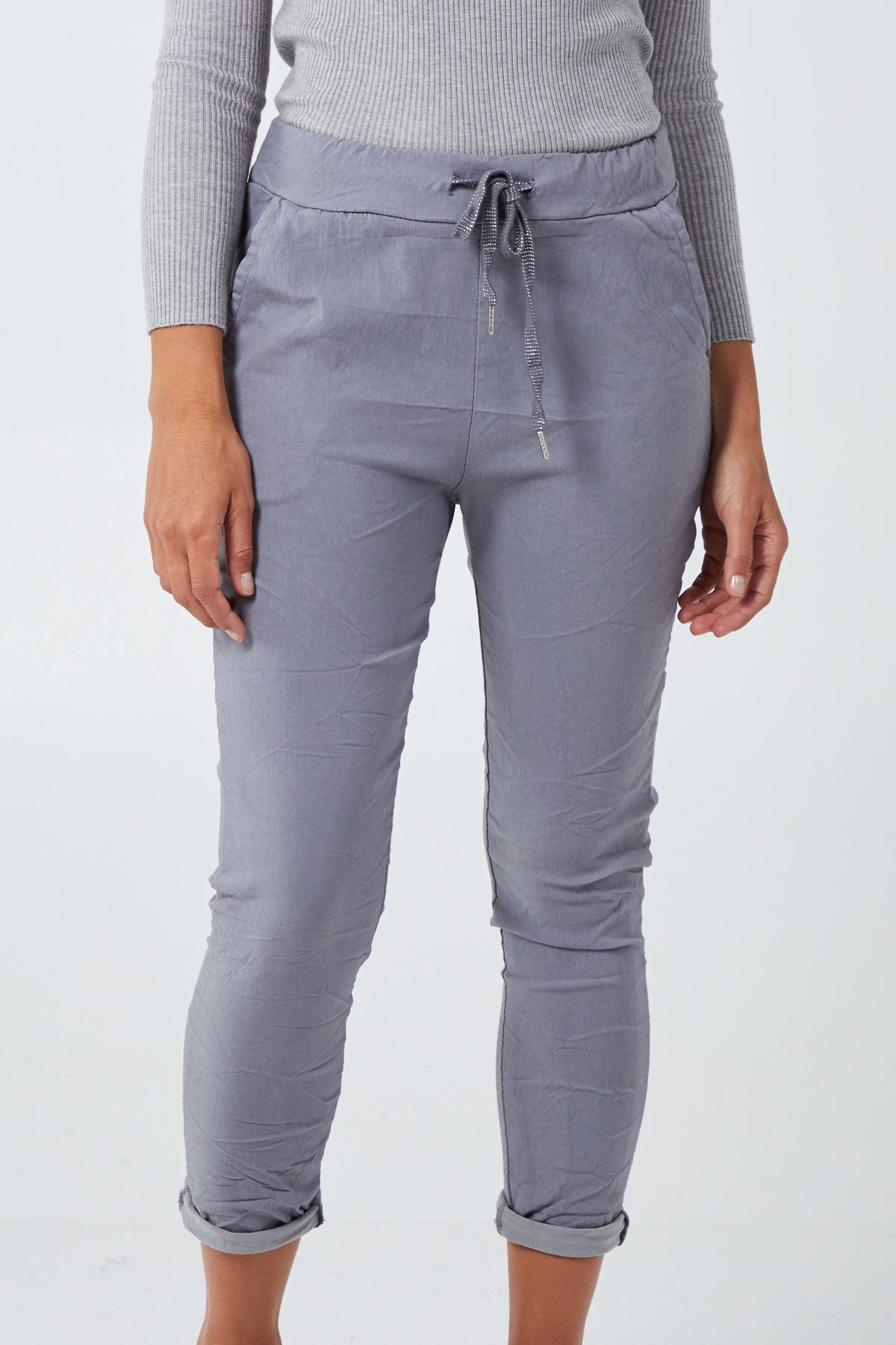 Magic Plain Super Stretch Crushed Trousers