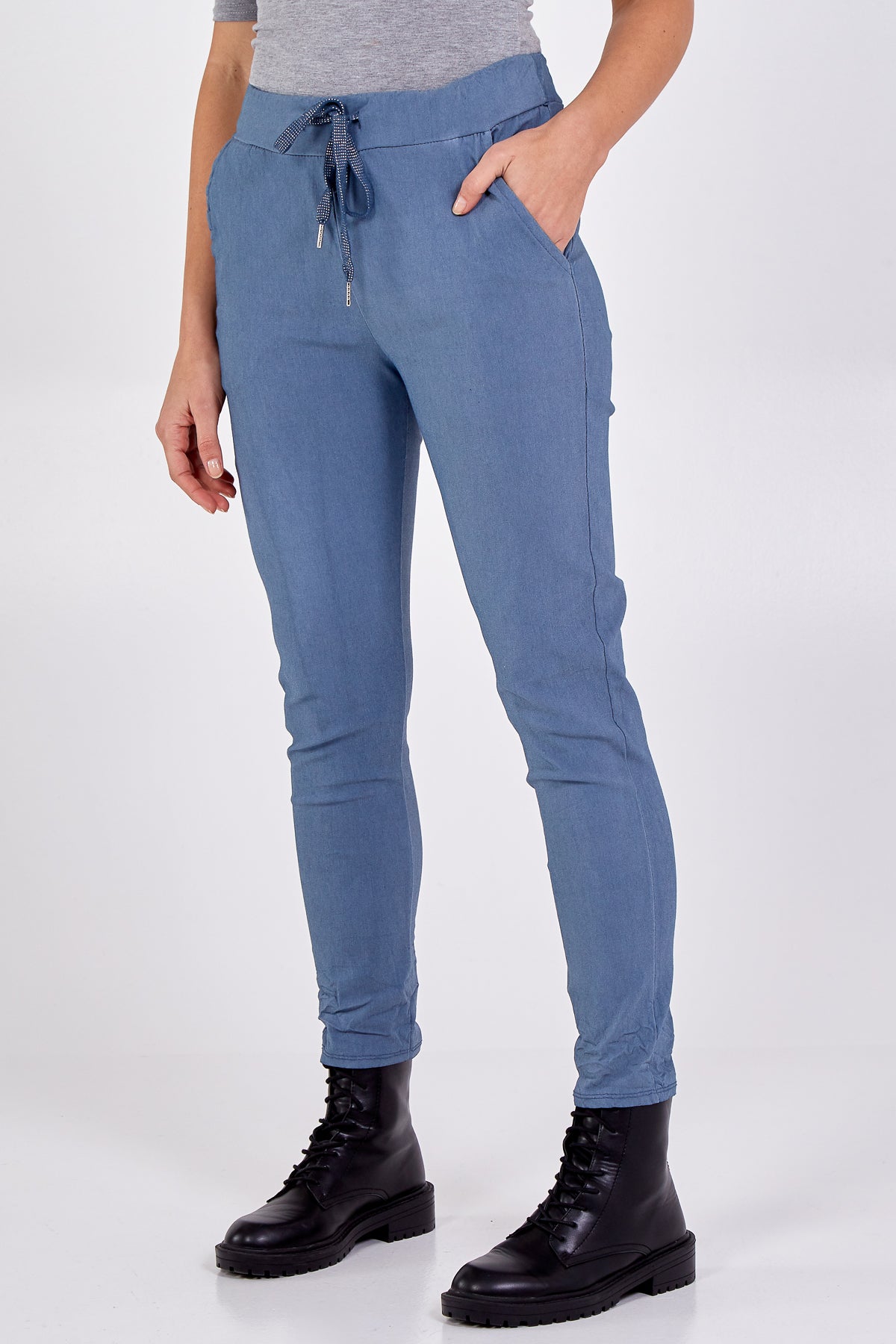 Magic Plain Super Stretch Crushed Trousers