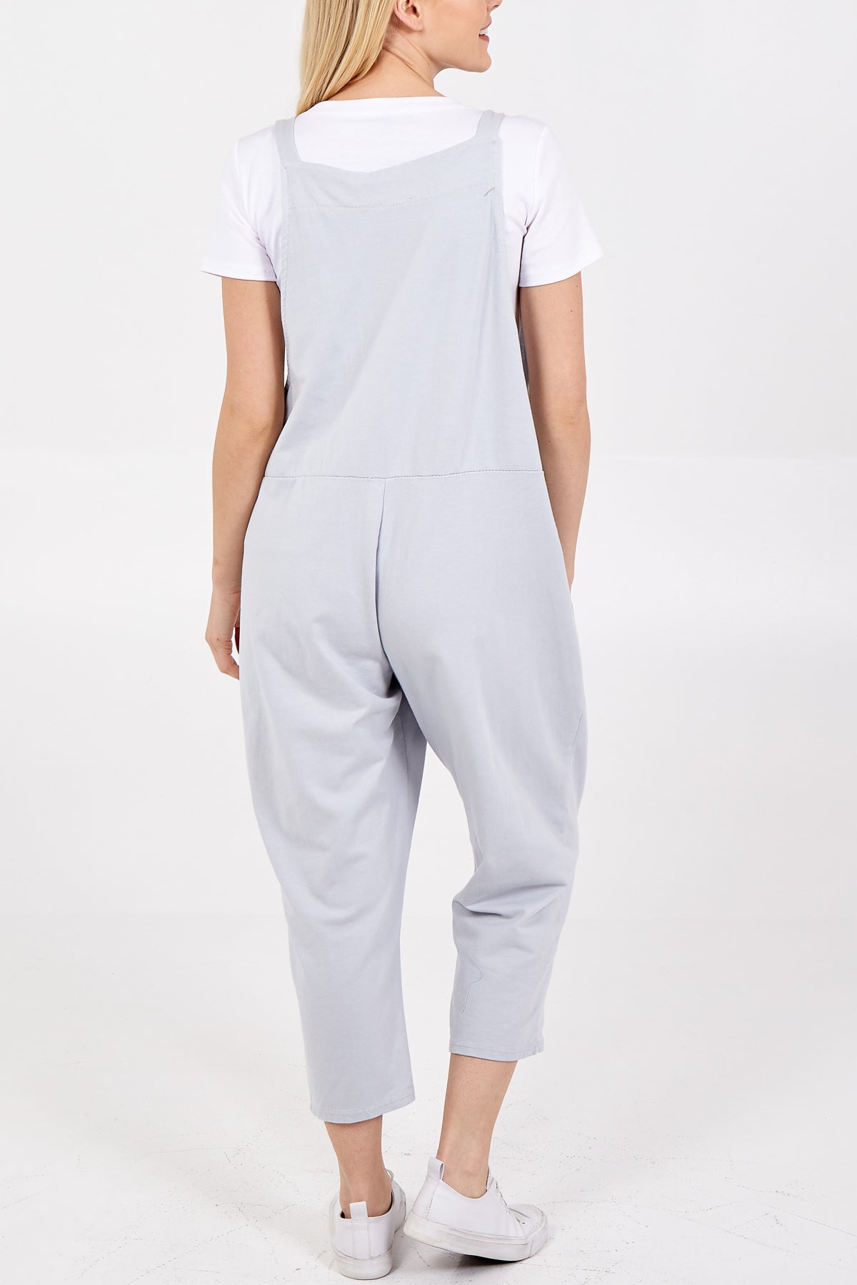 Bow Detail Plain Dungarees