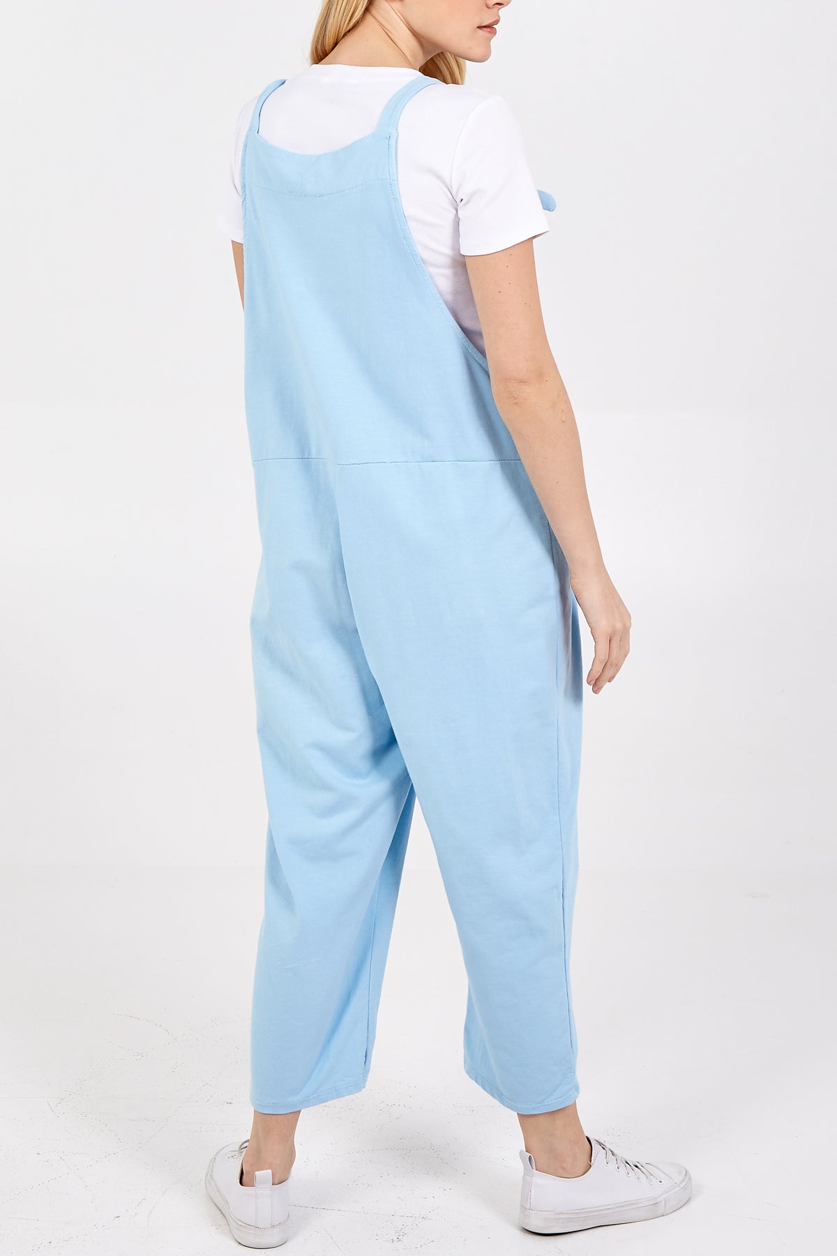 Bow Detail Plain Dungarees