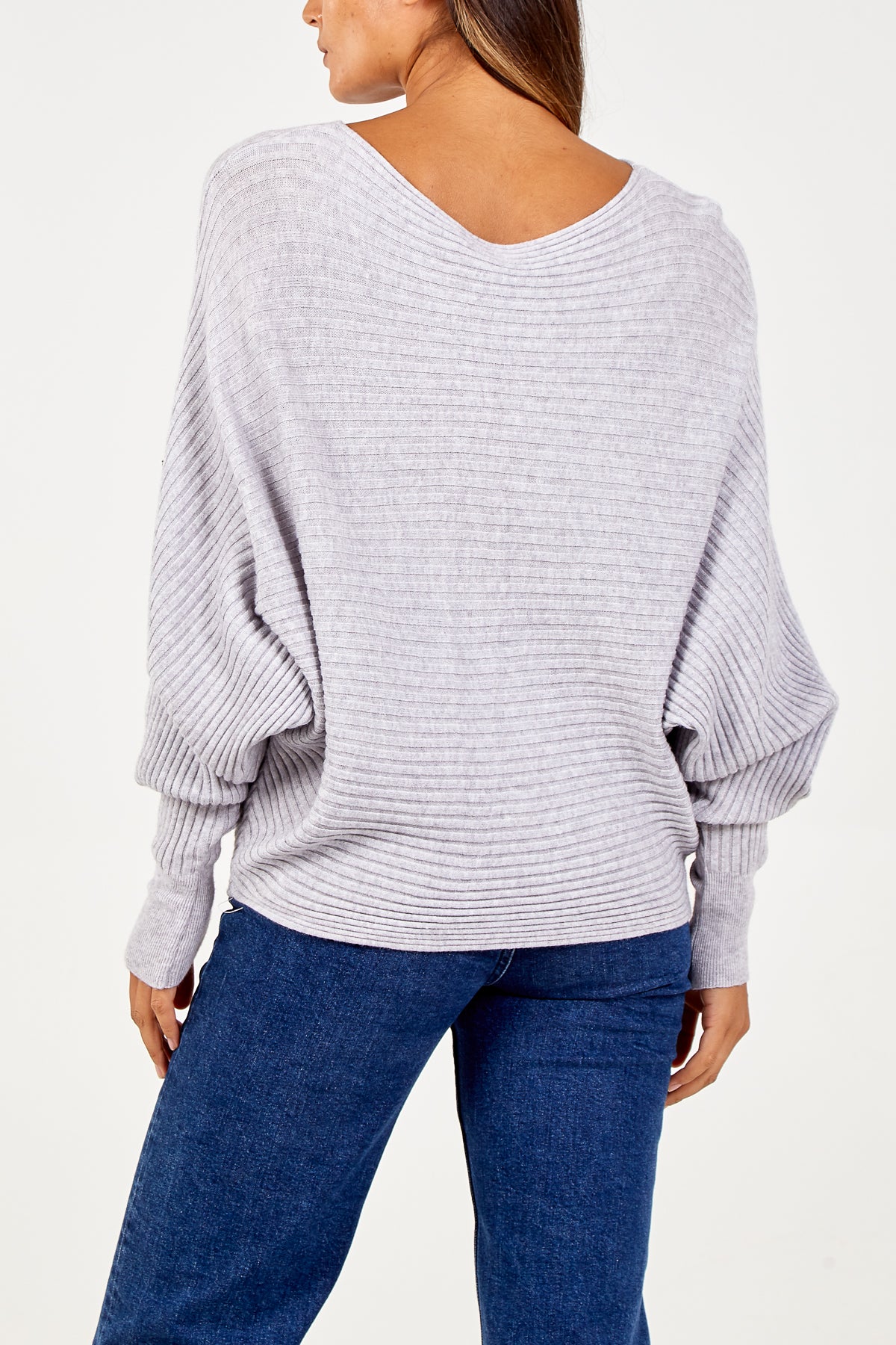 Batwing Ribbed Jumper