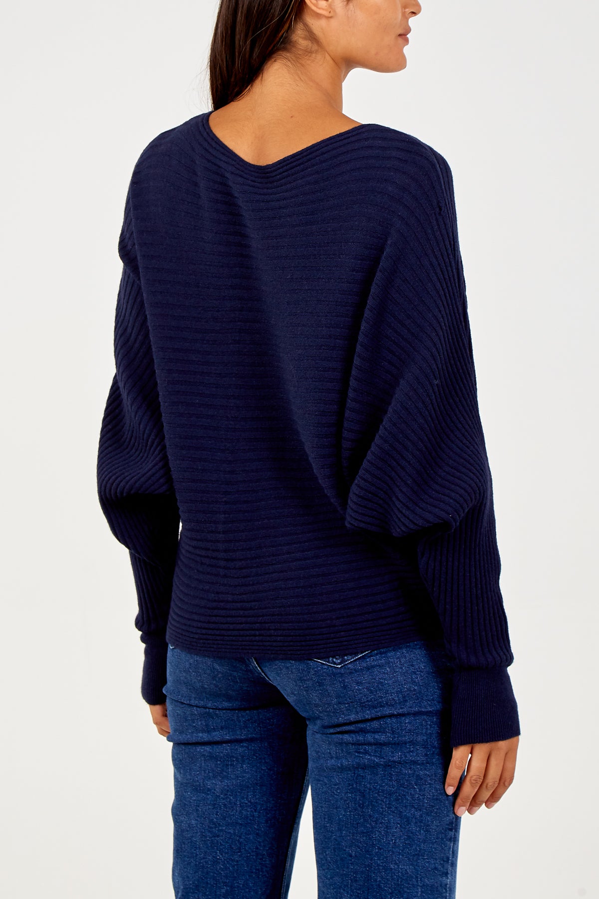 Batwing Ribbed Jumper