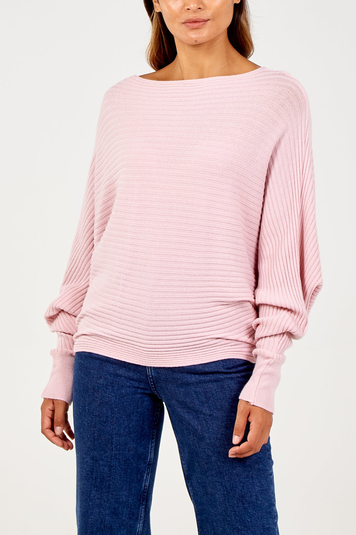 Batwing Ribbed Jumper