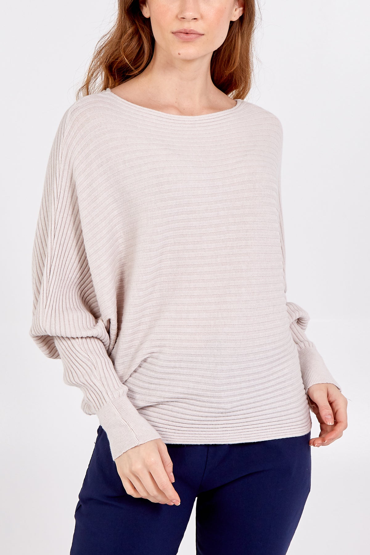 Batwing Ribbed Jumper
